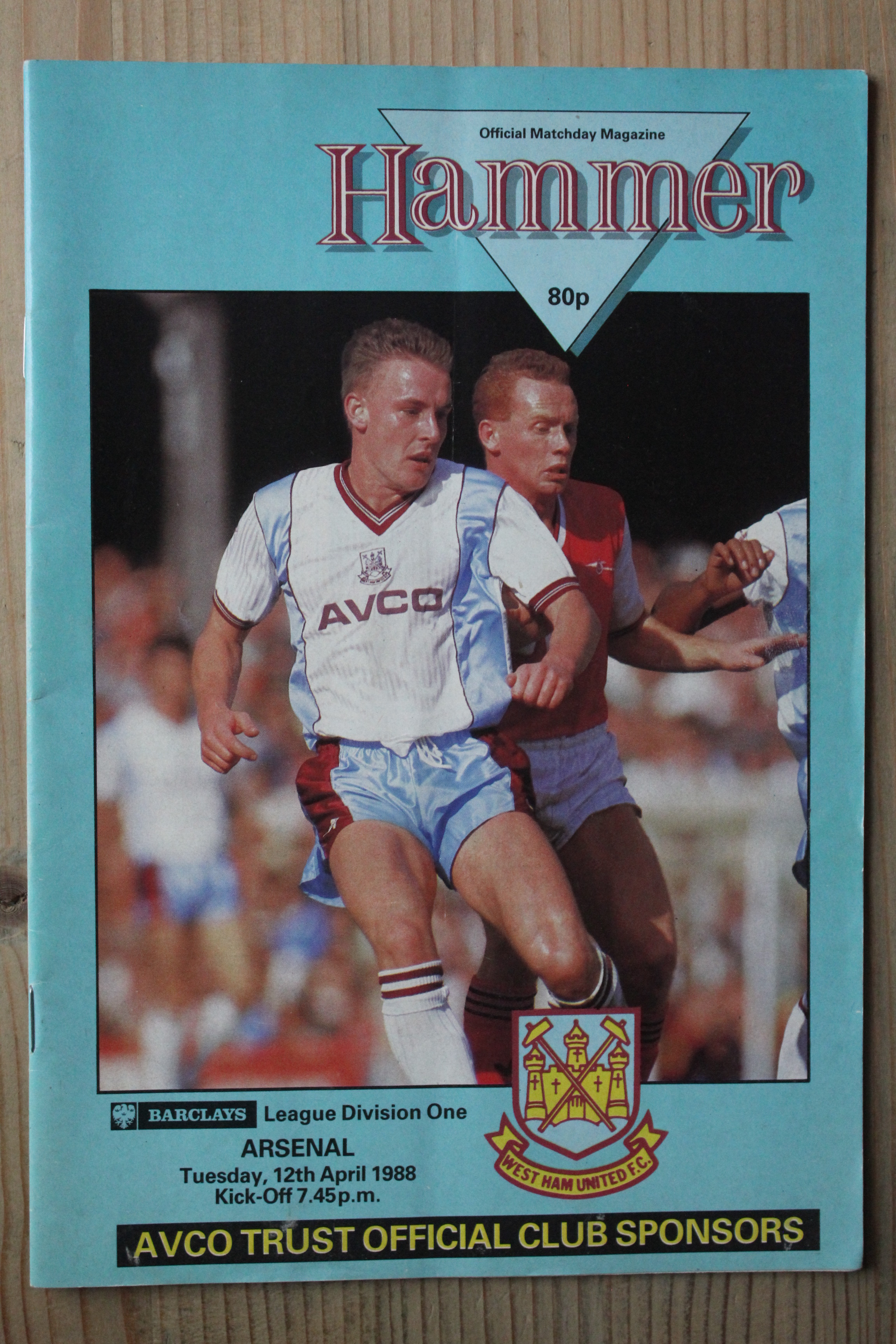 West Ham United FC v Arsenal FC