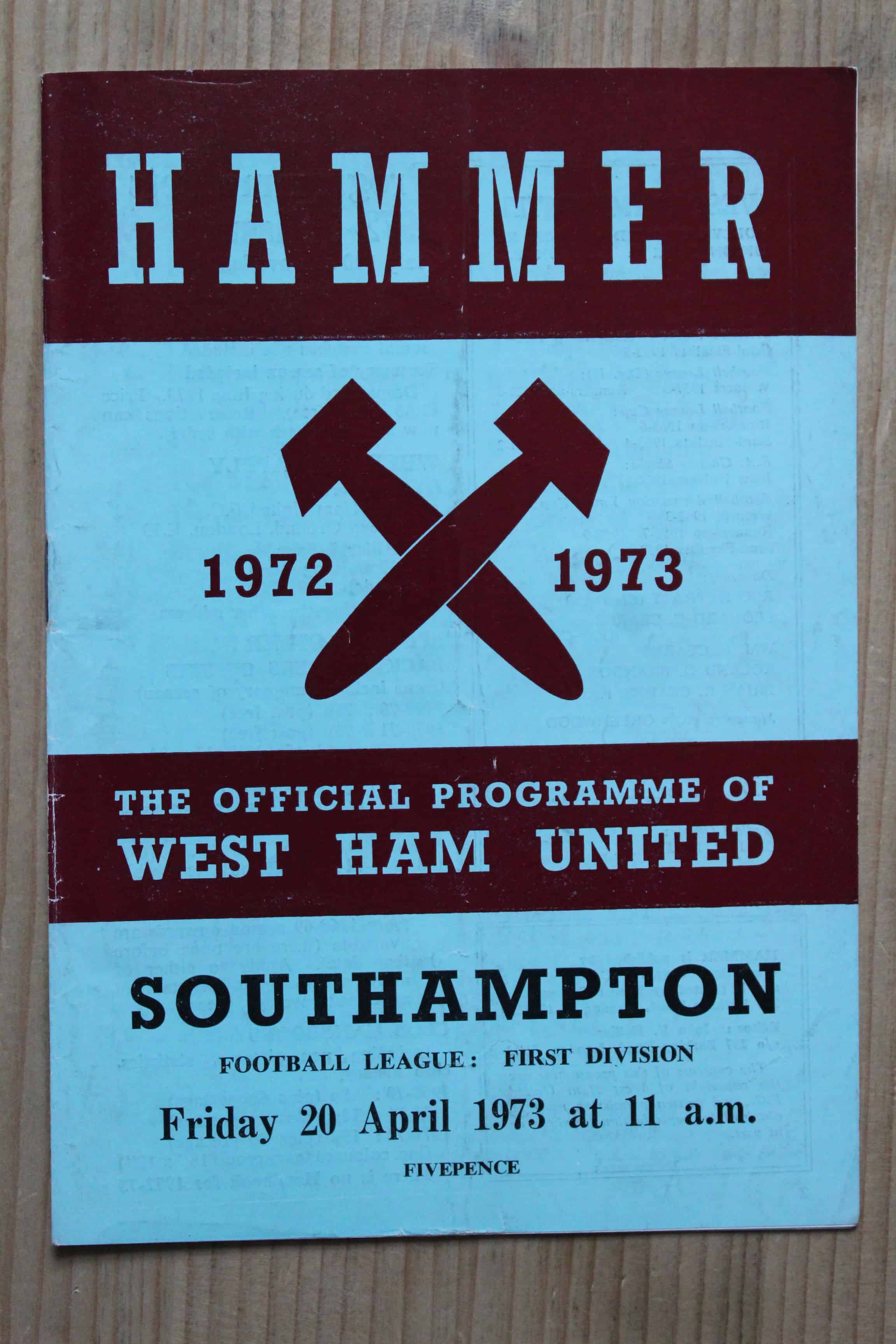 West Ham United FC v Southampton FC