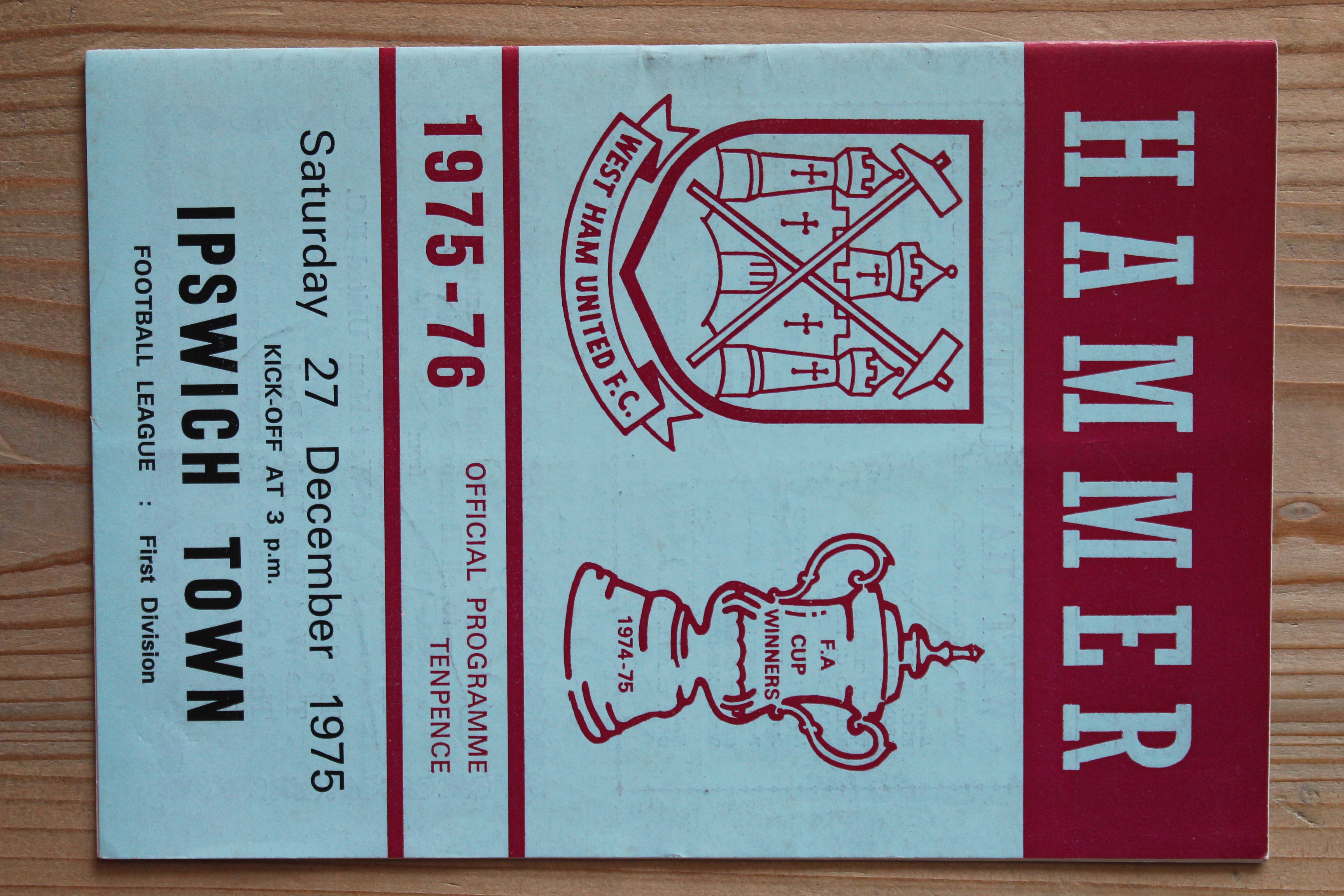 West Ham United FC v Ipswich Town FC