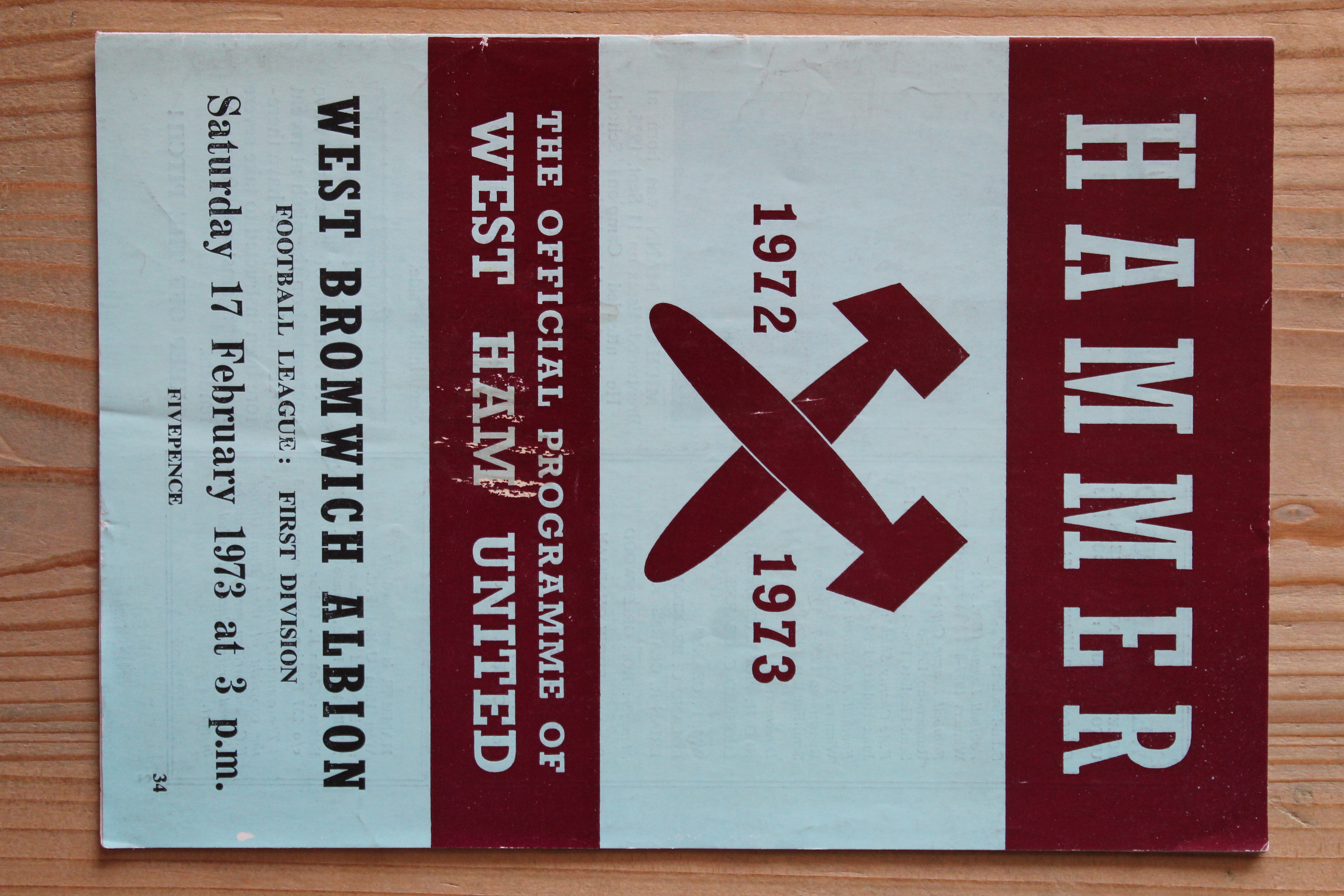 West Ham United FC v West Bromwich Albion FC 