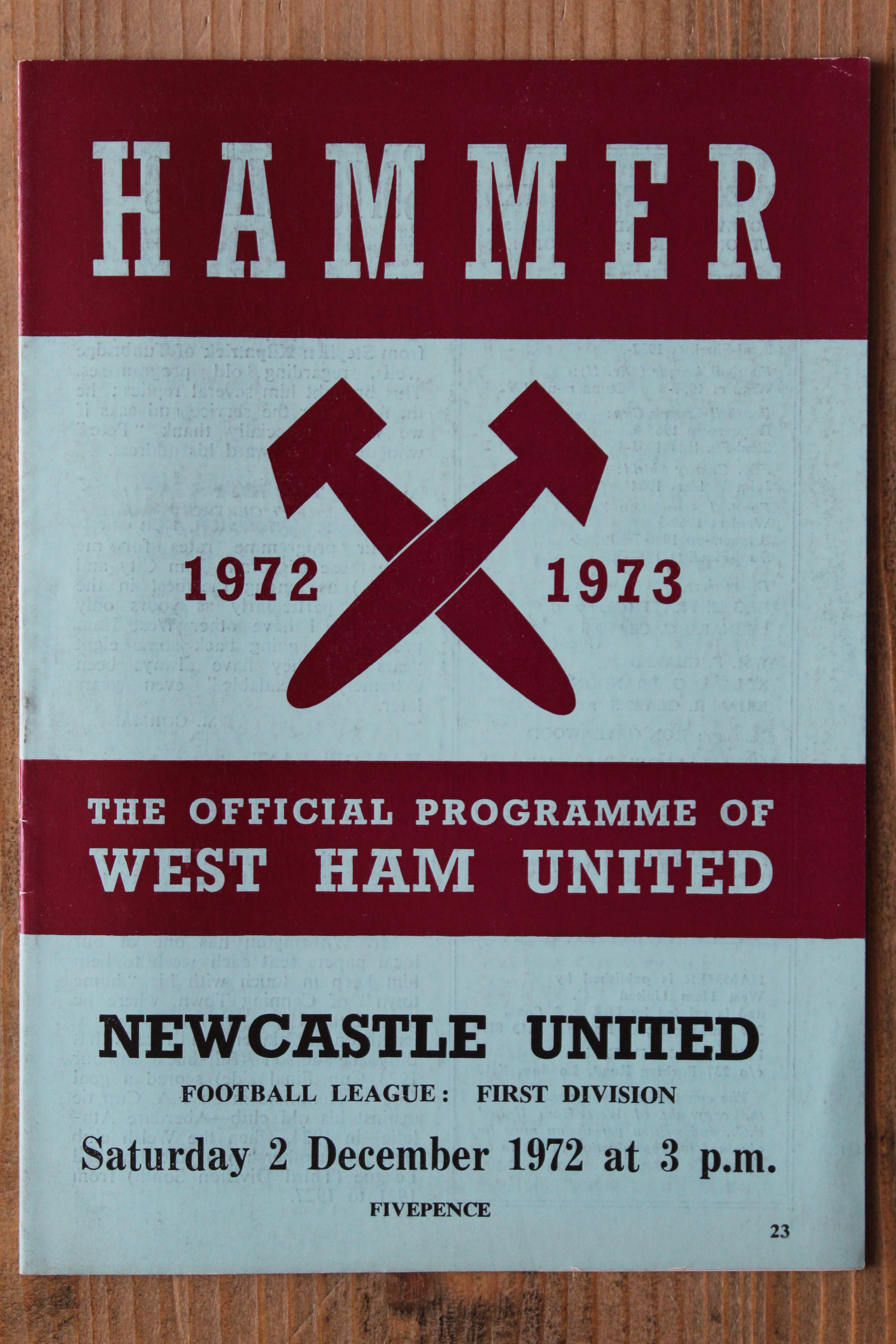 West Ham United FC v Newcastle United FC