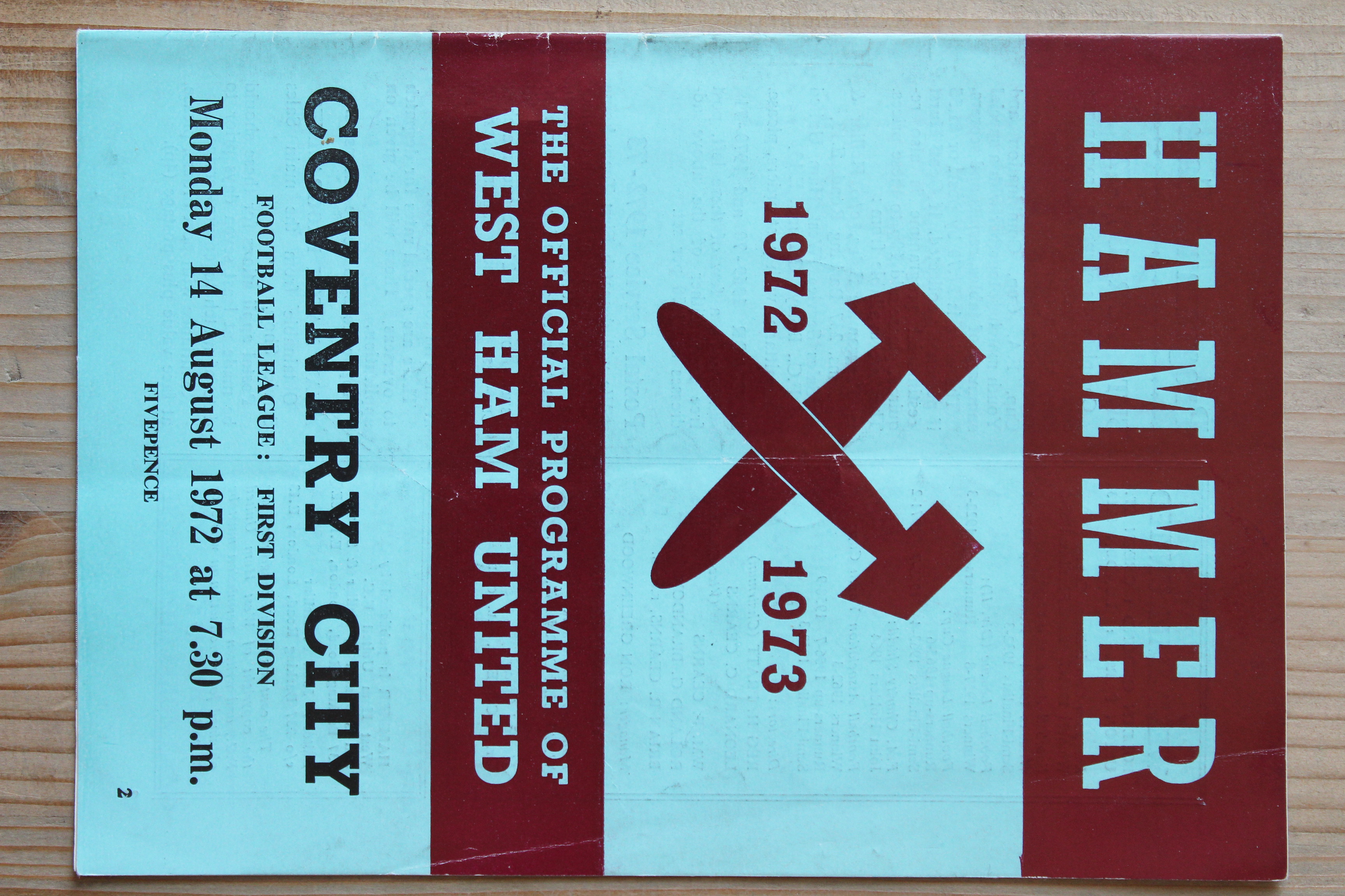 West Ham United FC v Coventry City FC