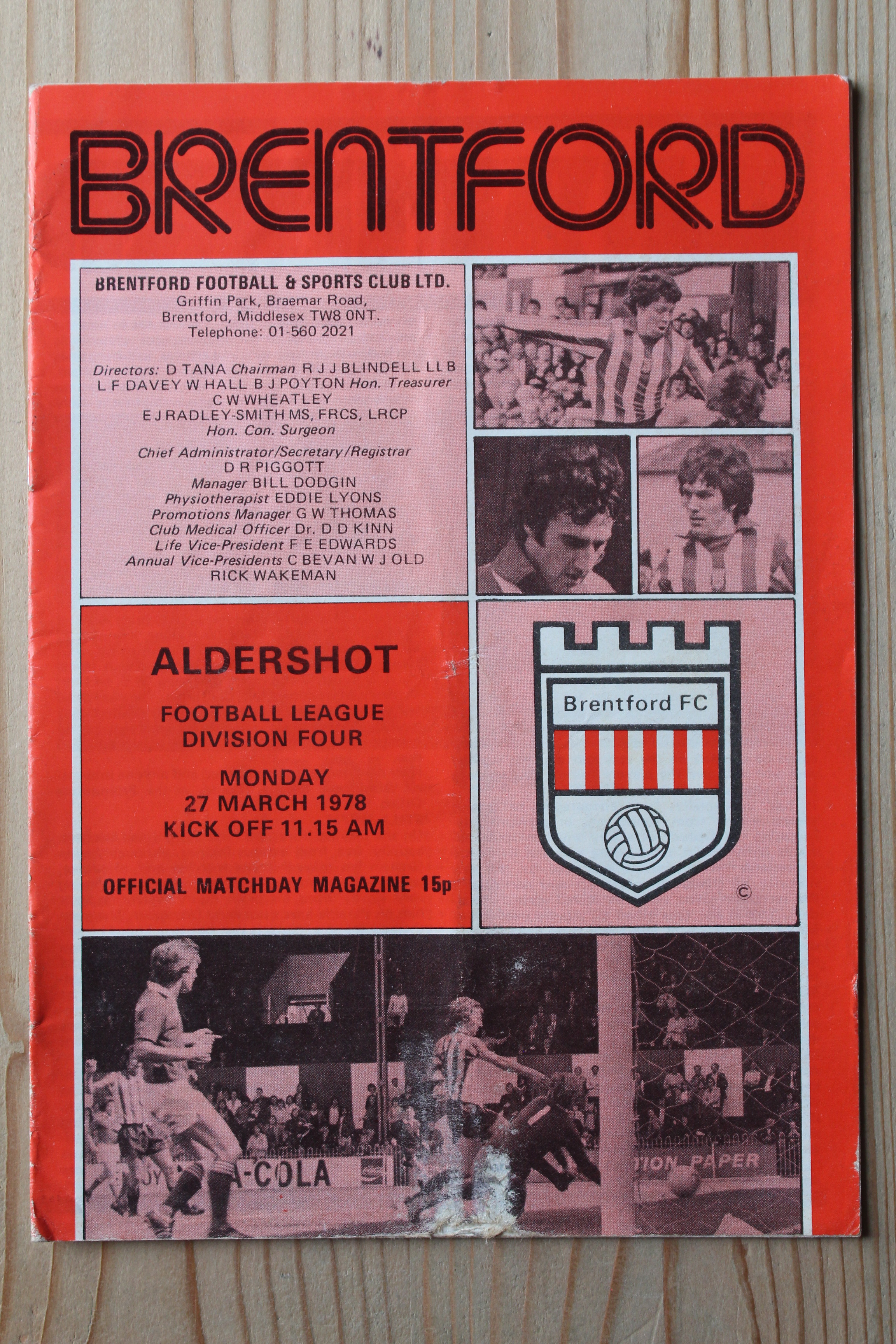 Brentford FC v Aldershot F.C