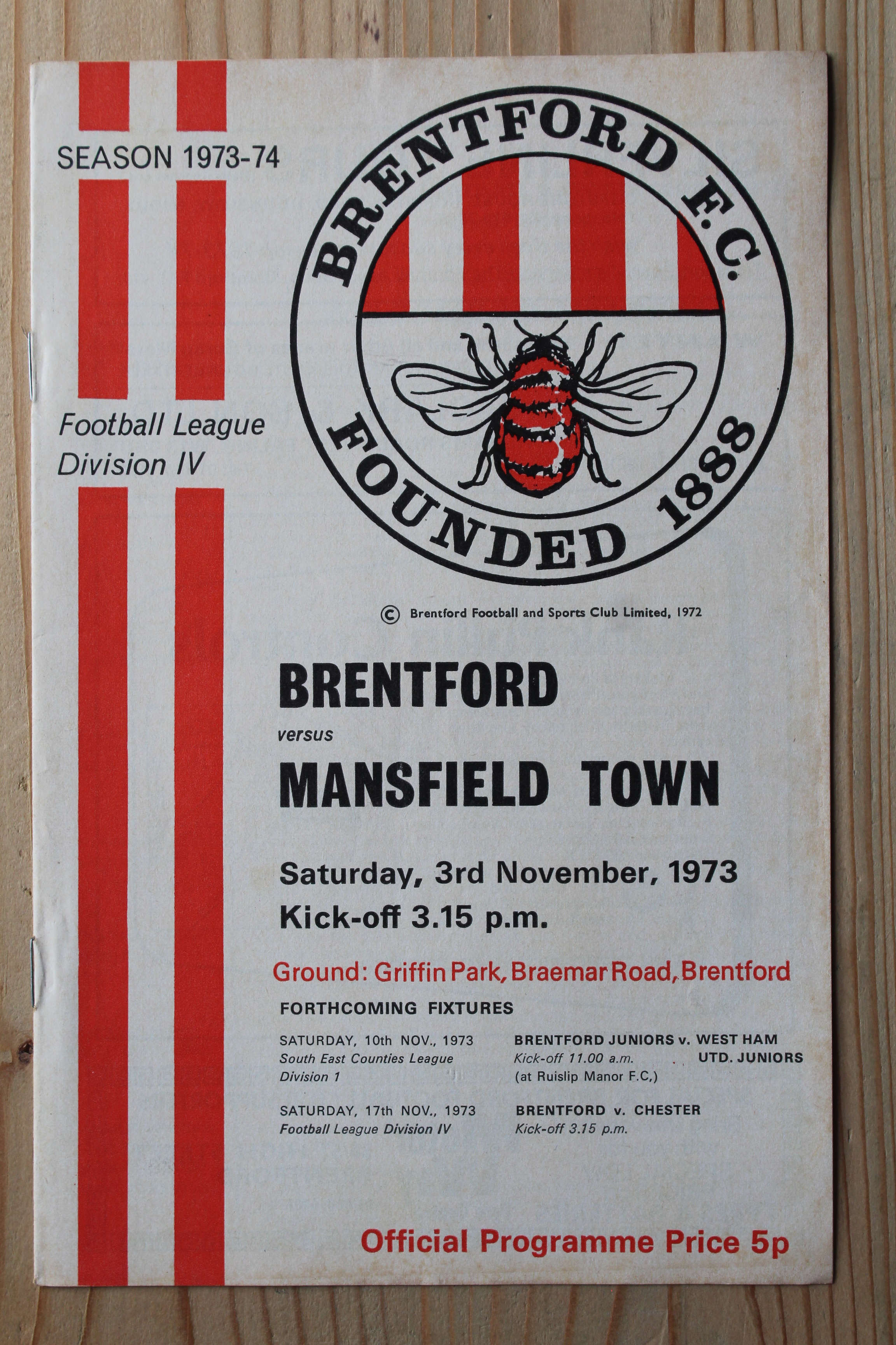 Brentford FC v Mansfield Town FC