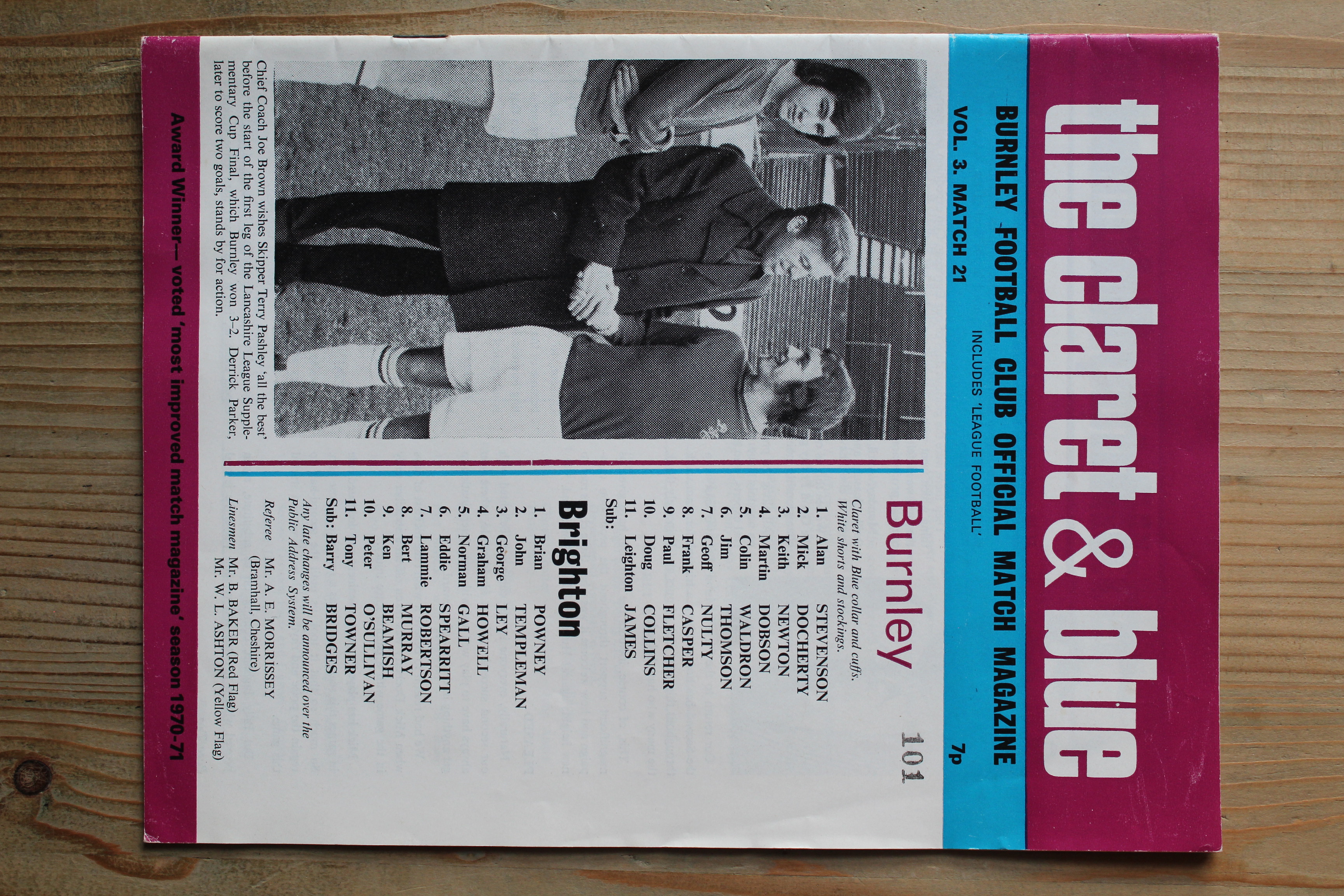 Burnley FC v Brighton & Hove Albion FC