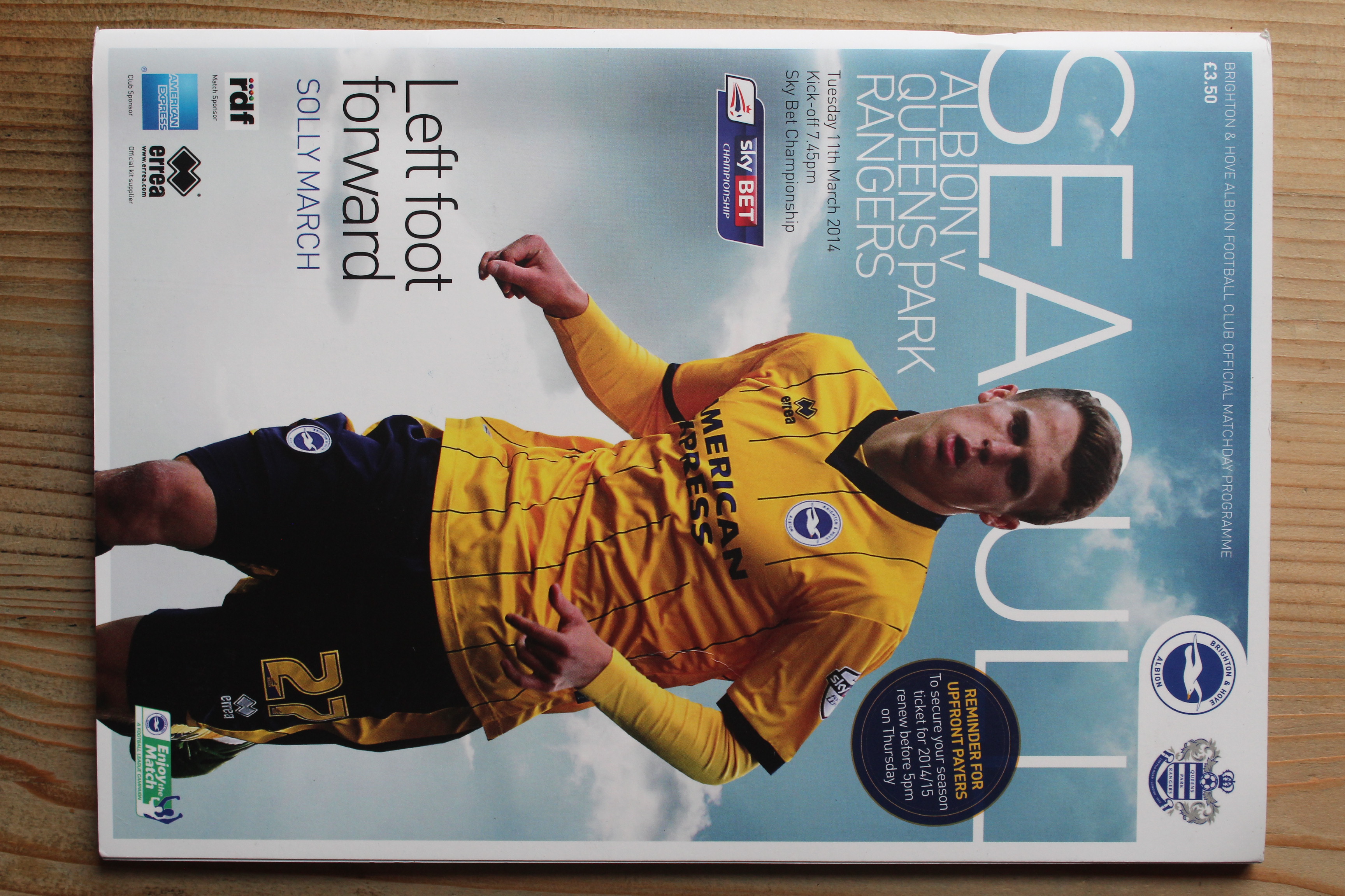 Brighton & Hove Albion FC v Queens Park Rangers FC