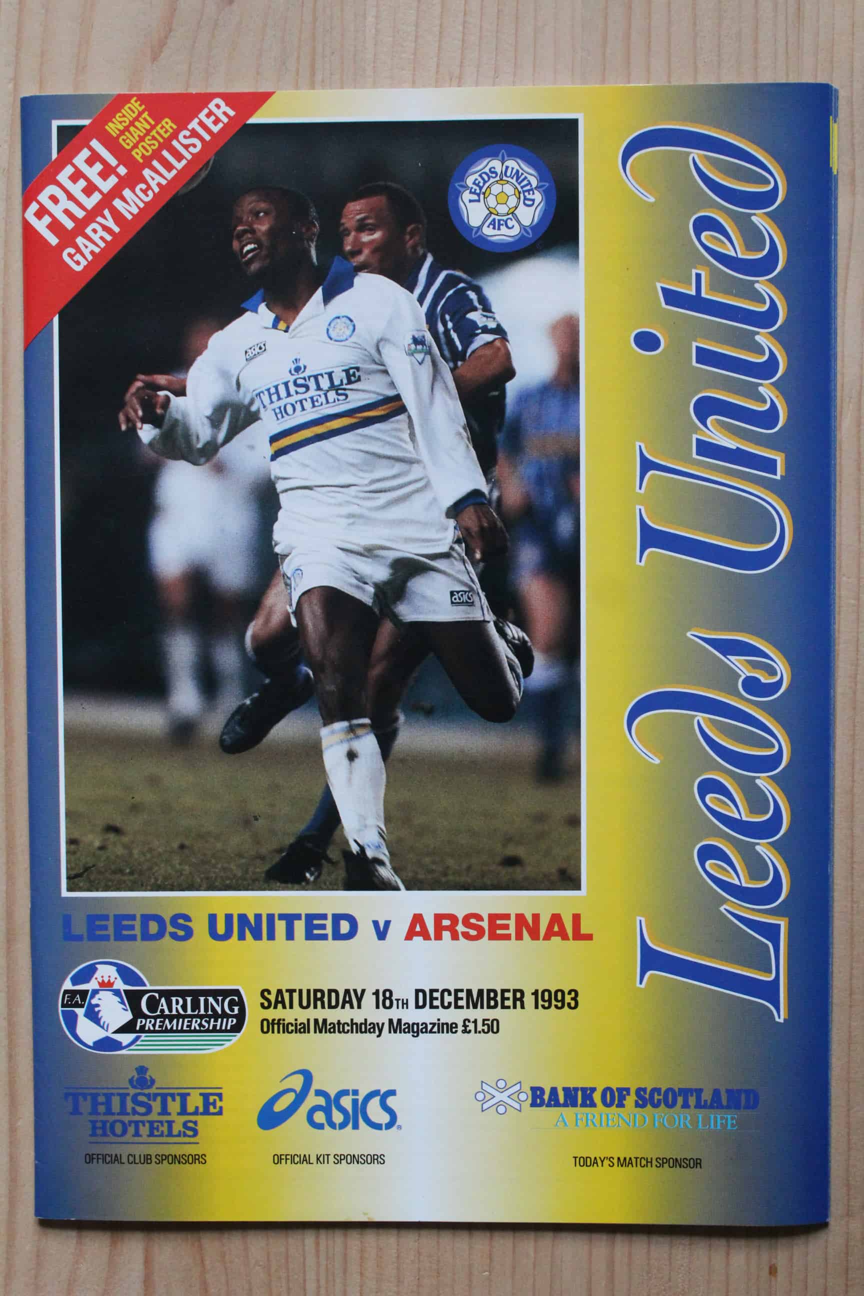 Leeds United FC v Arsenal FC