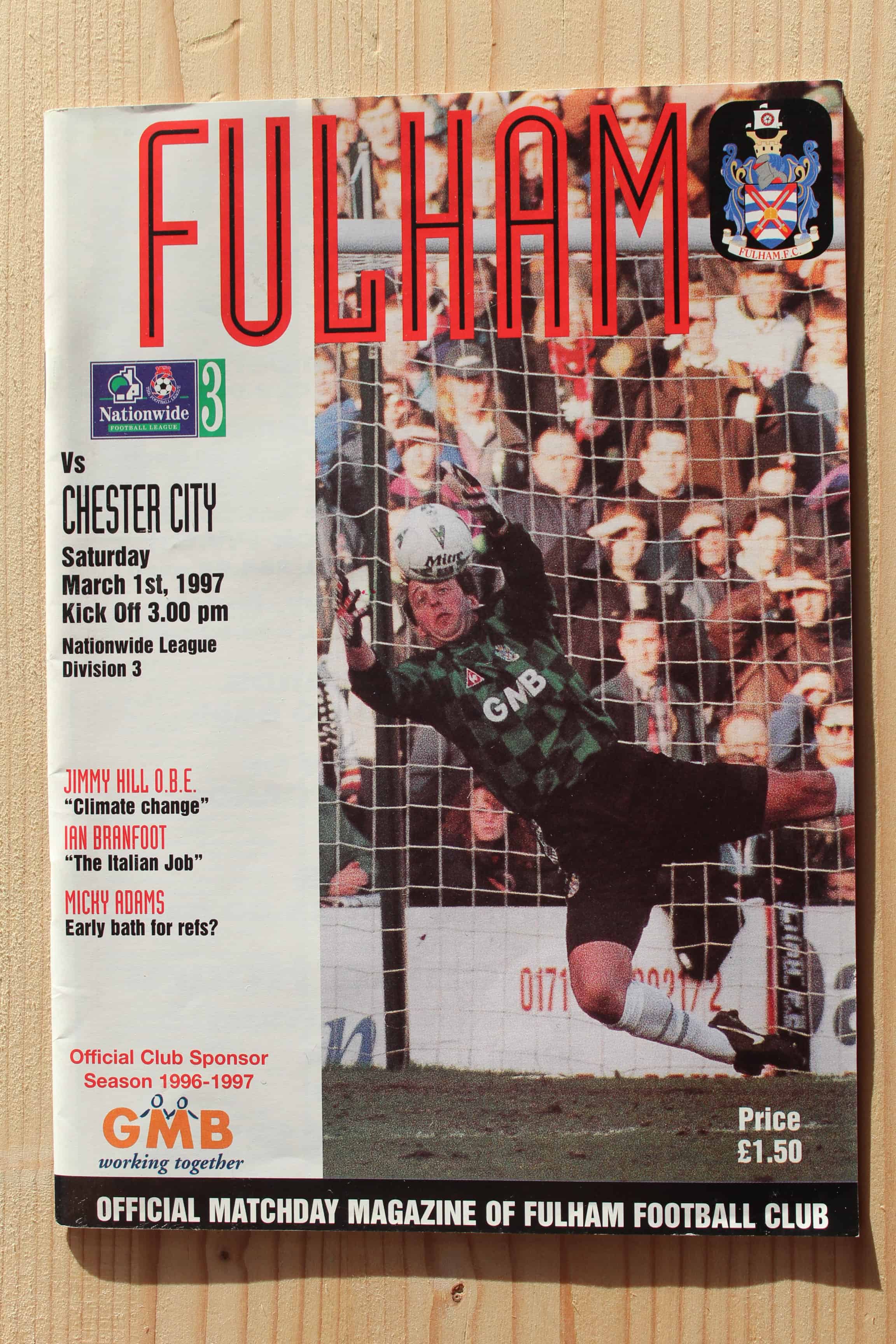 Fulham FC v Chester City FC