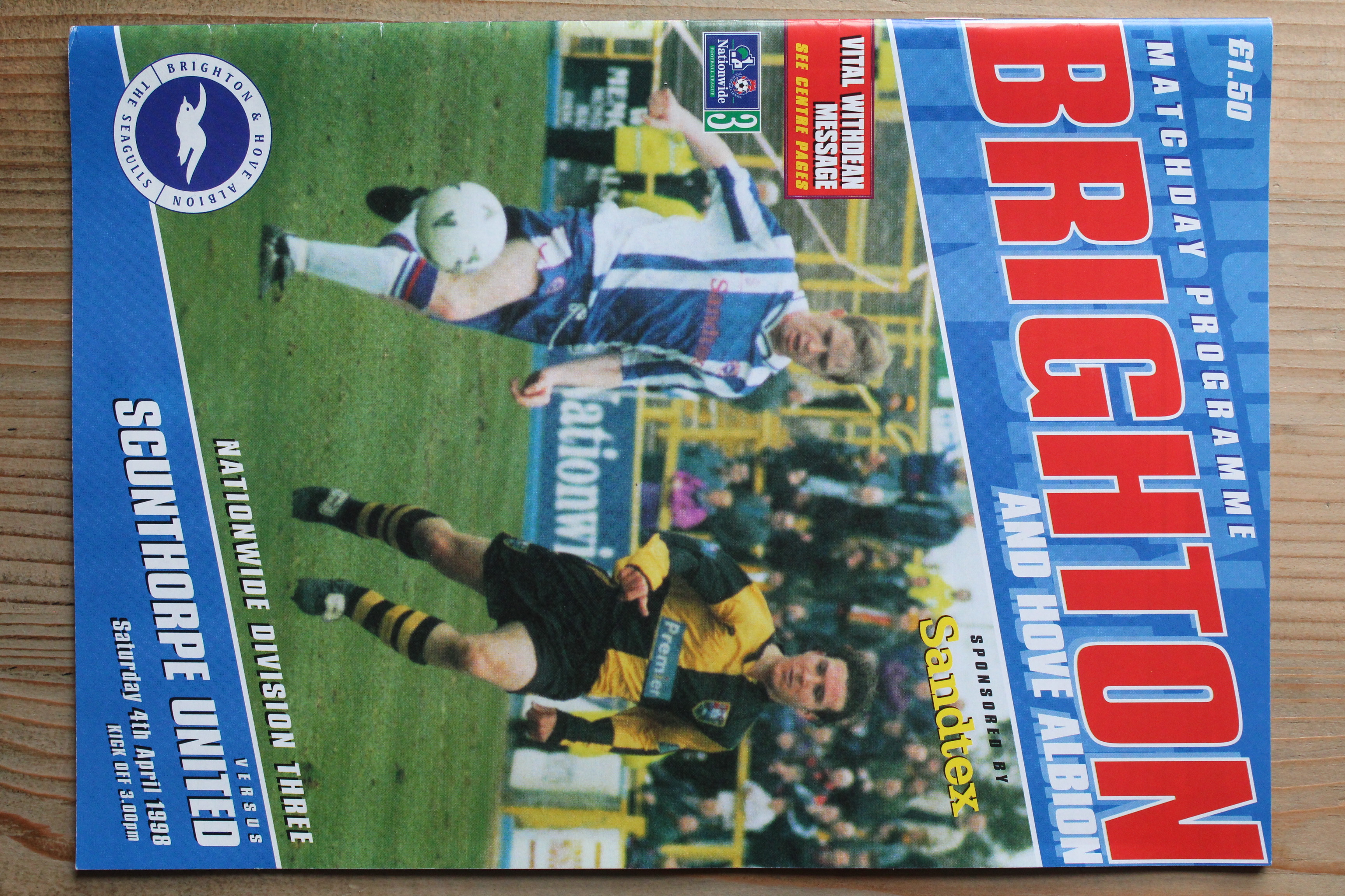 Brighton & Hove Albion FC v Scunthorpe United FC