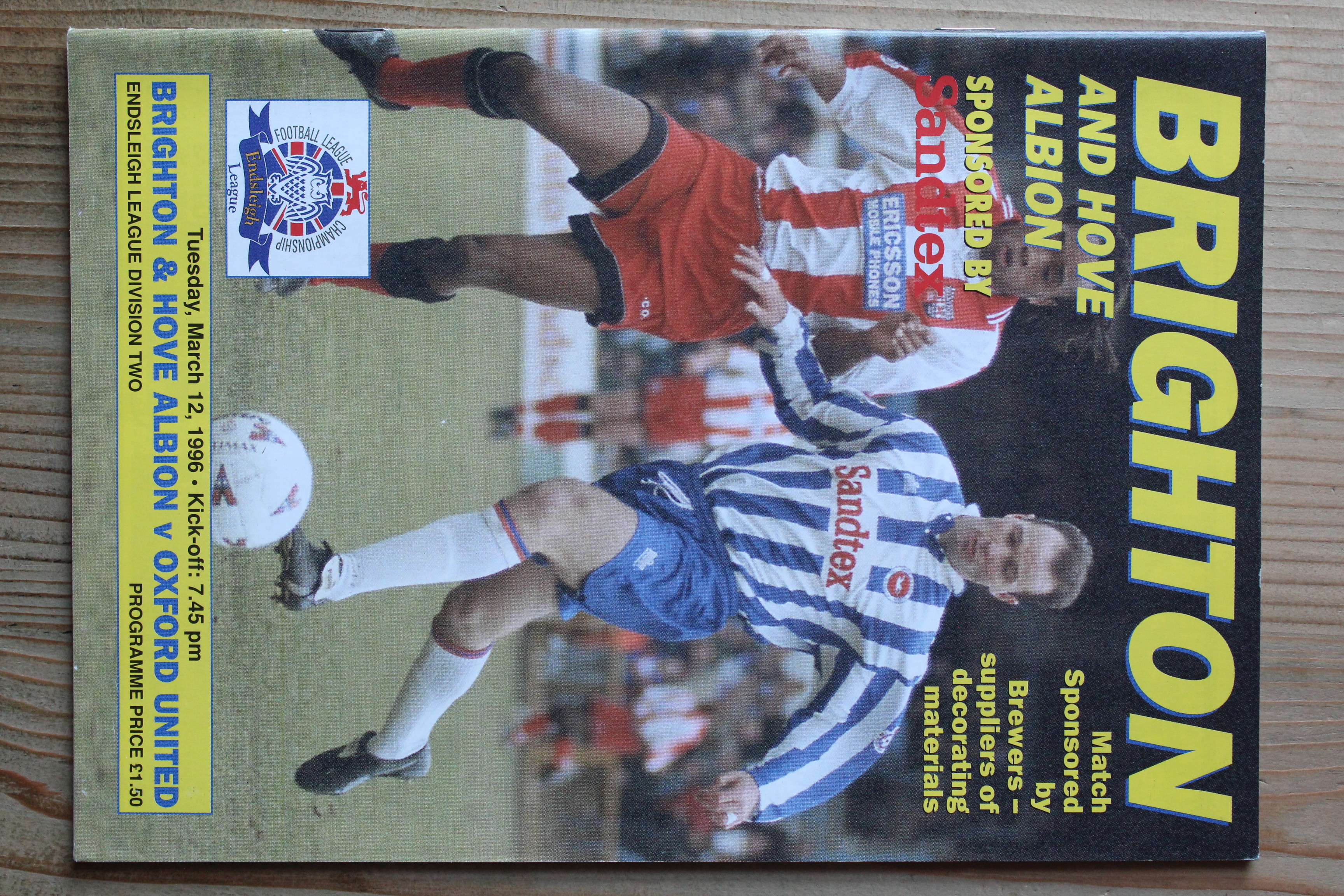 Brighton & Hove Albion FC v Oxford United FC