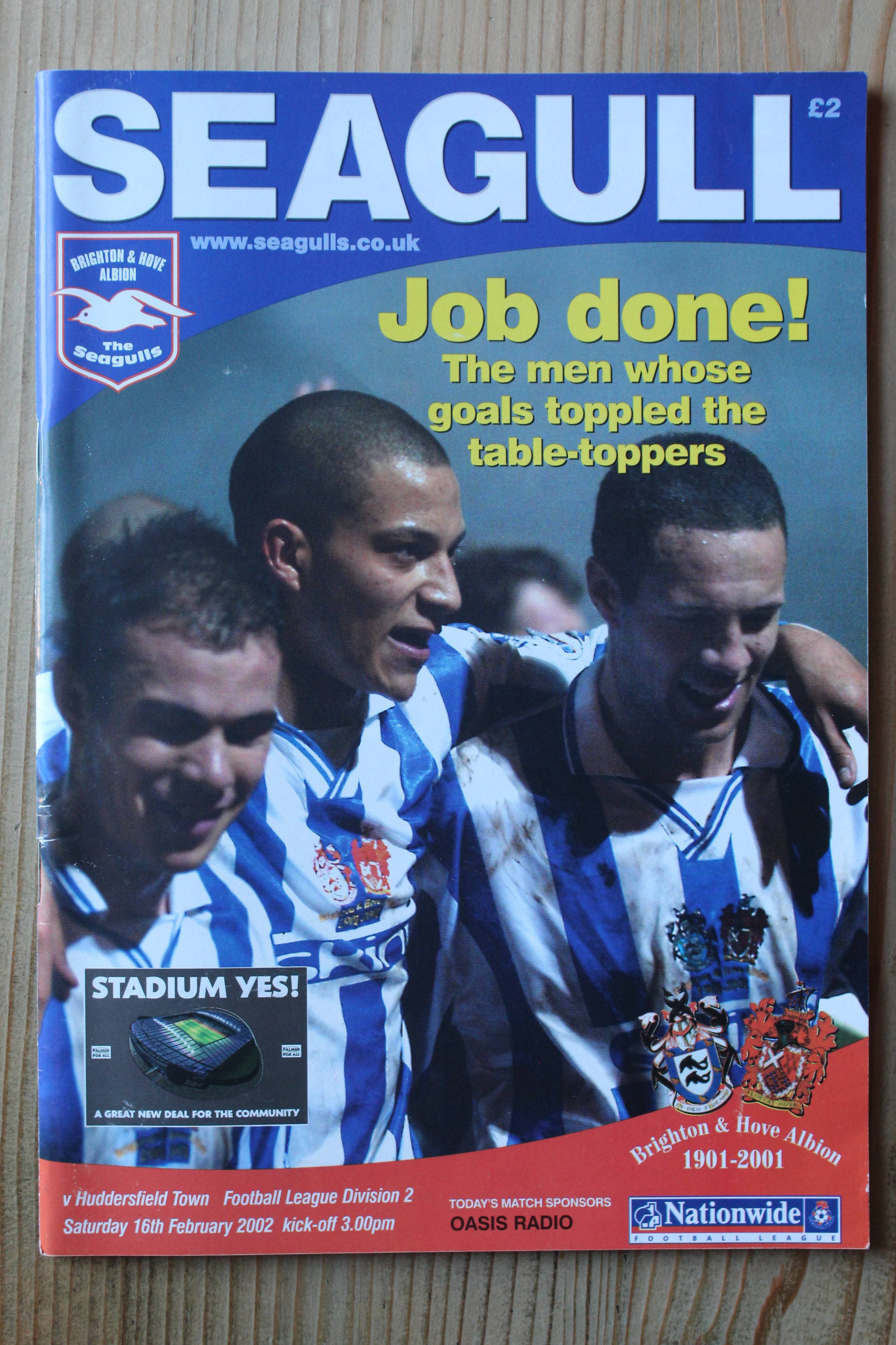 Brighton & Hove Albion FC v Huddersfield Town FC