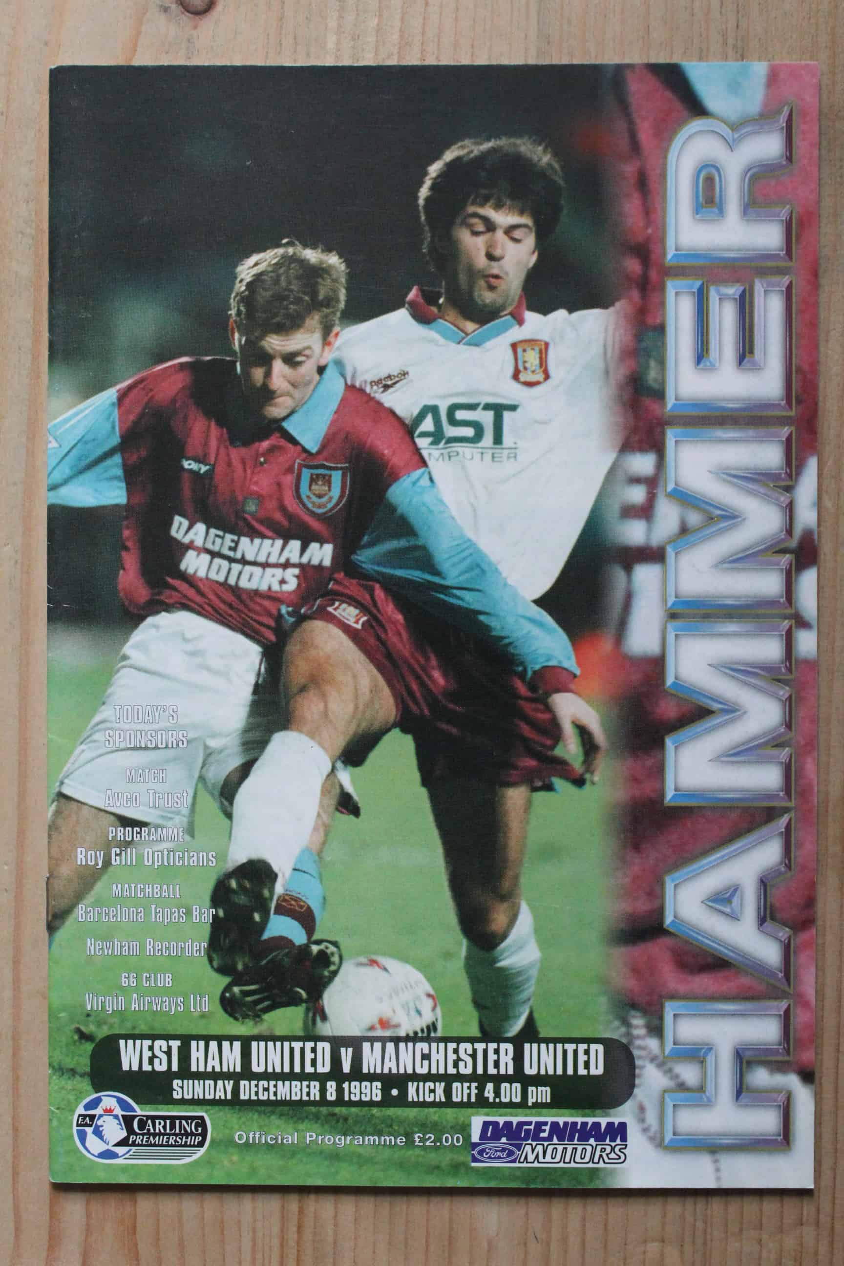 West Ham United FC v Manchester United FC