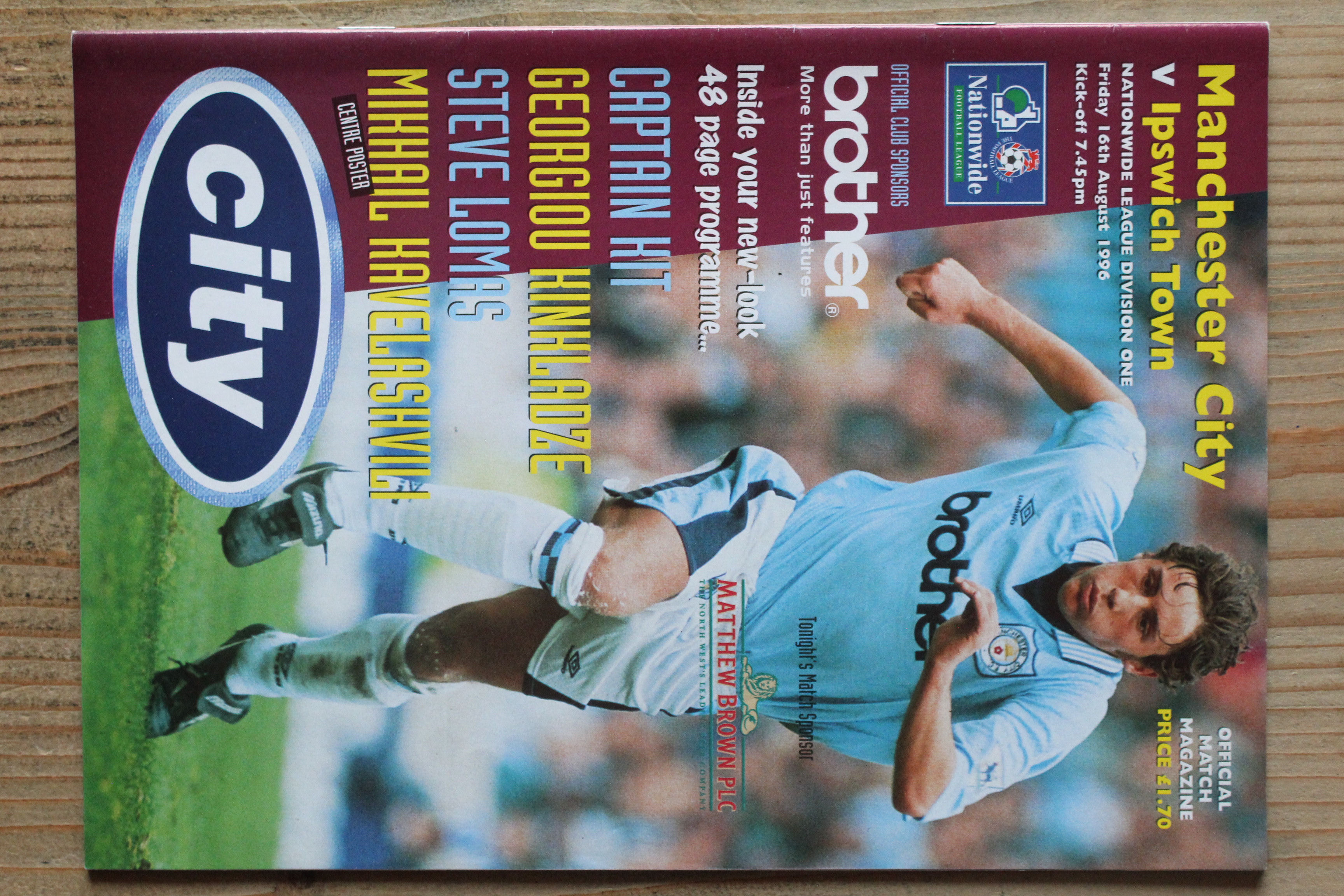 Manchester City FC v Ipswich Town FC