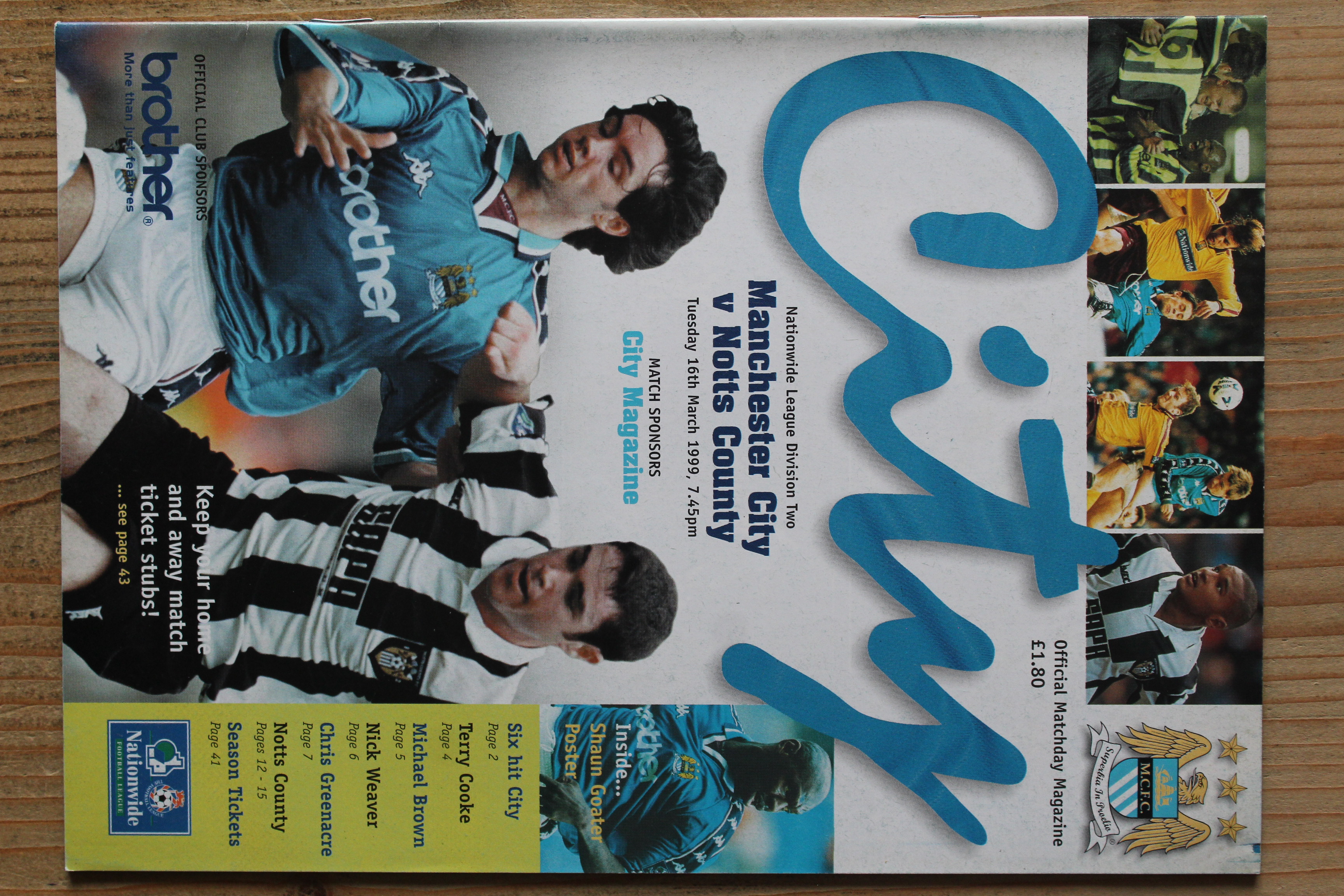 Manchester City FC v Notts County FC