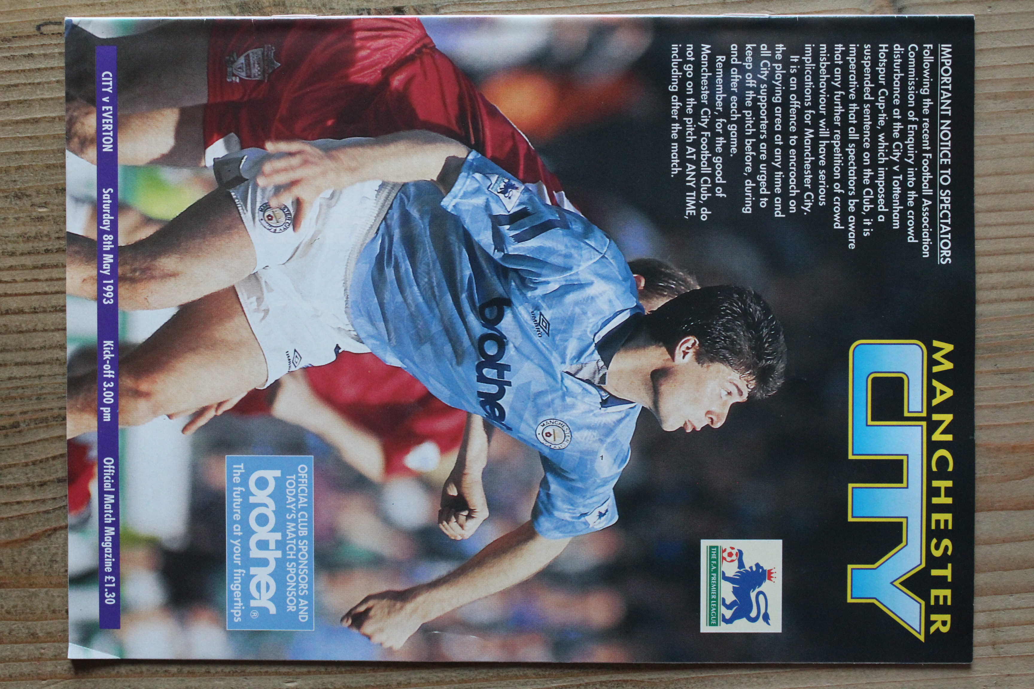 Manchester City FC v Everton FC