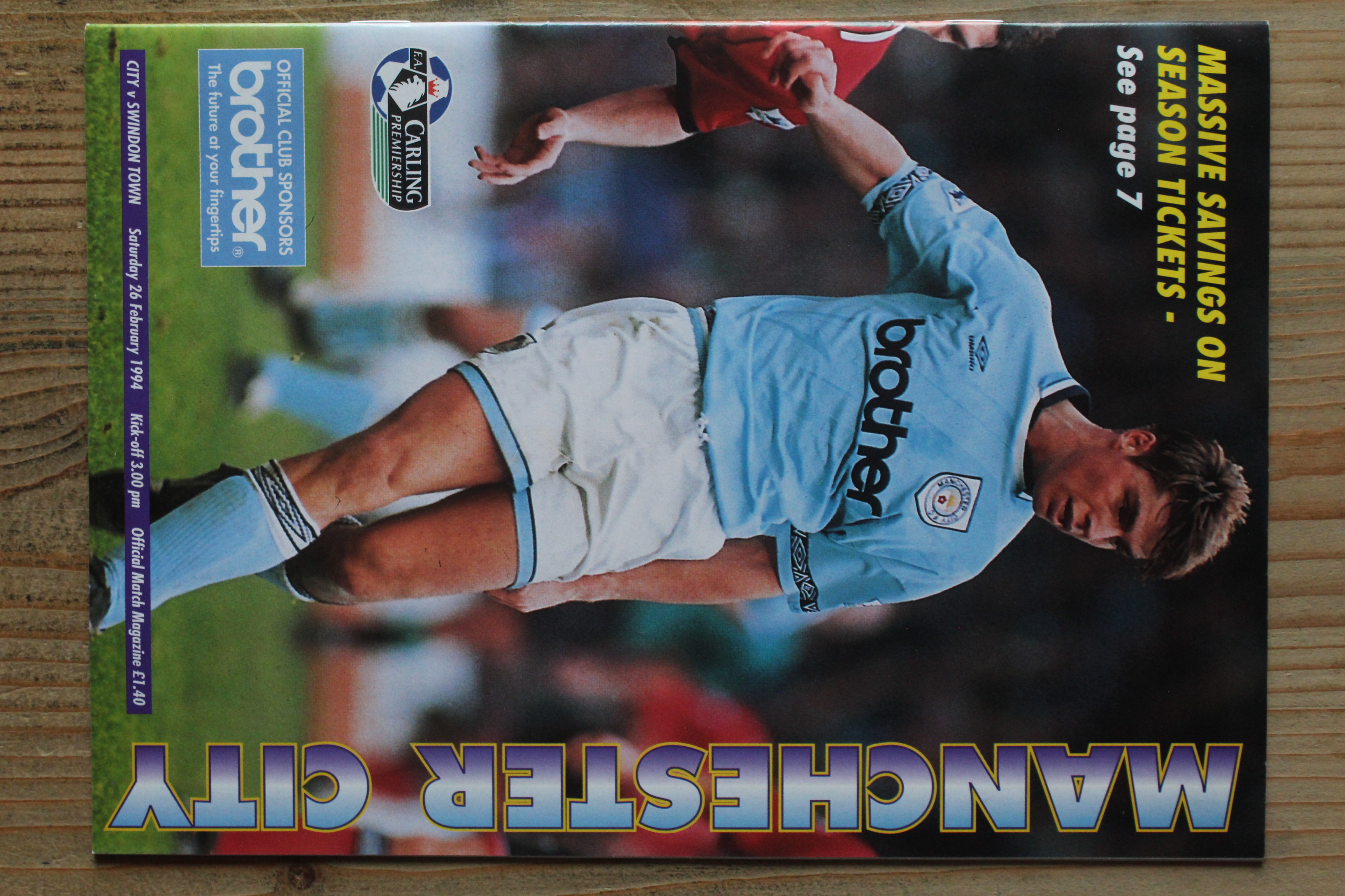 Manchester City FC v Swindon Town FC