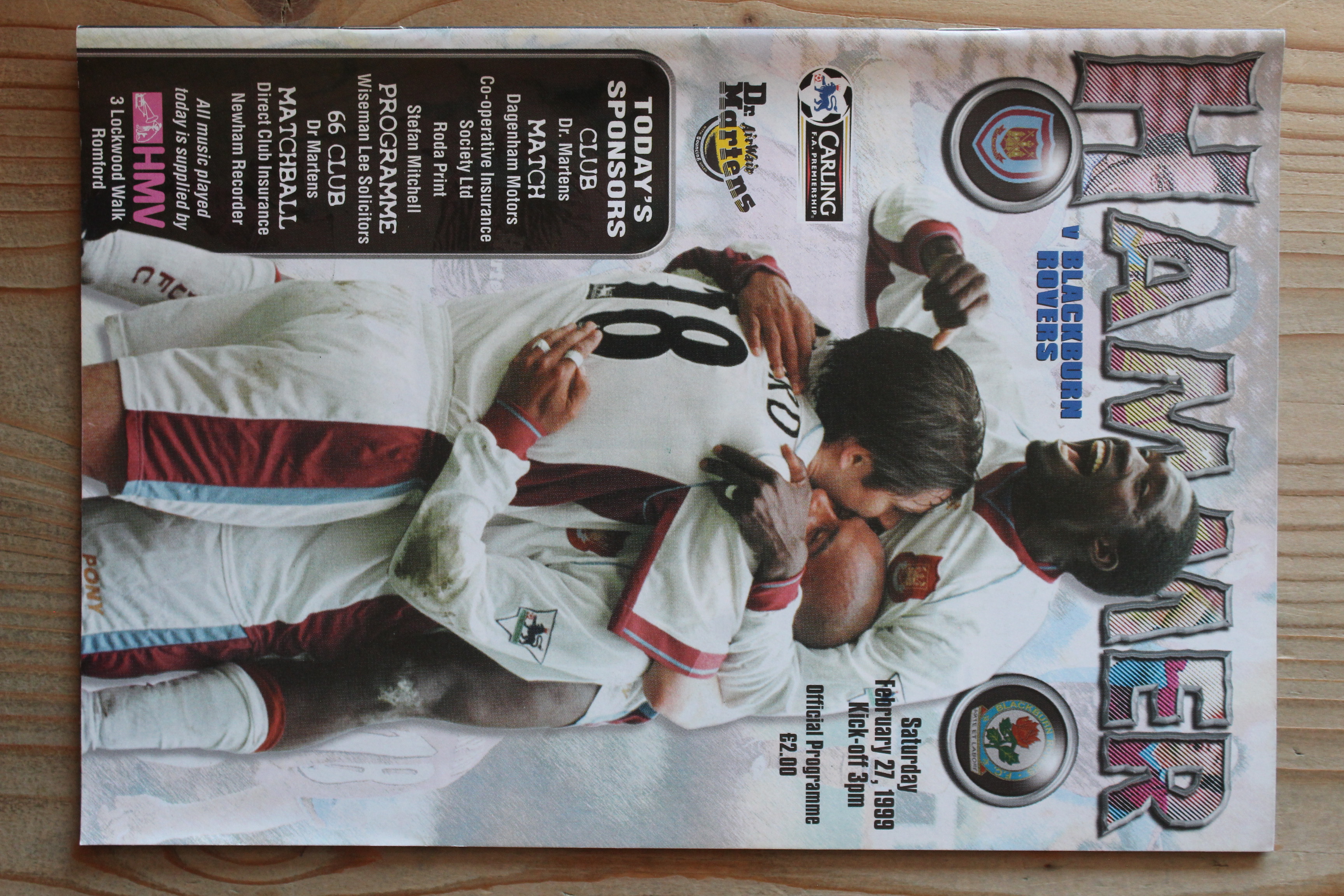 West Ham United FC v Blackburn Rovers FC
