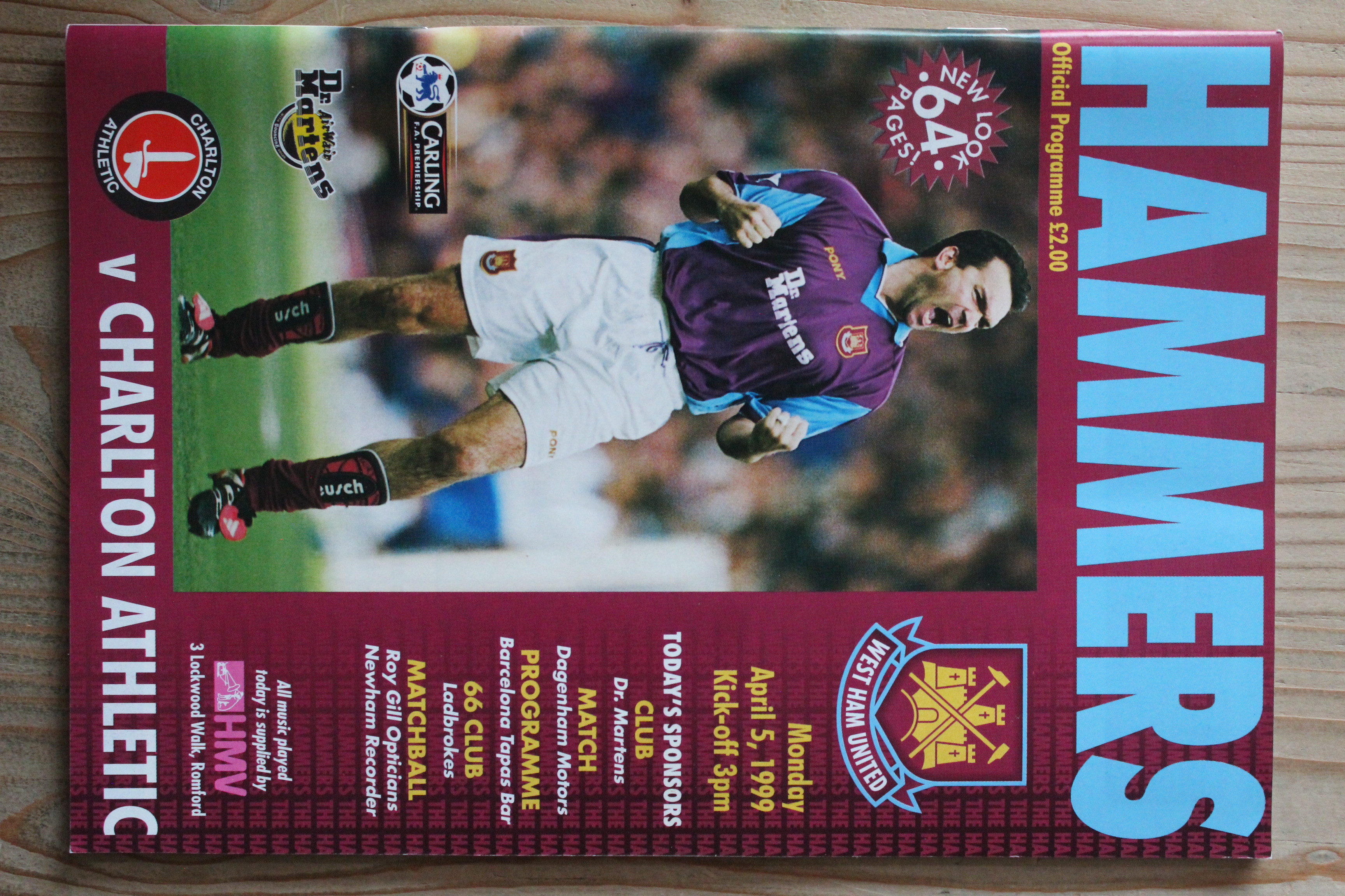 West Ham United FC v Charlton Athletic FC