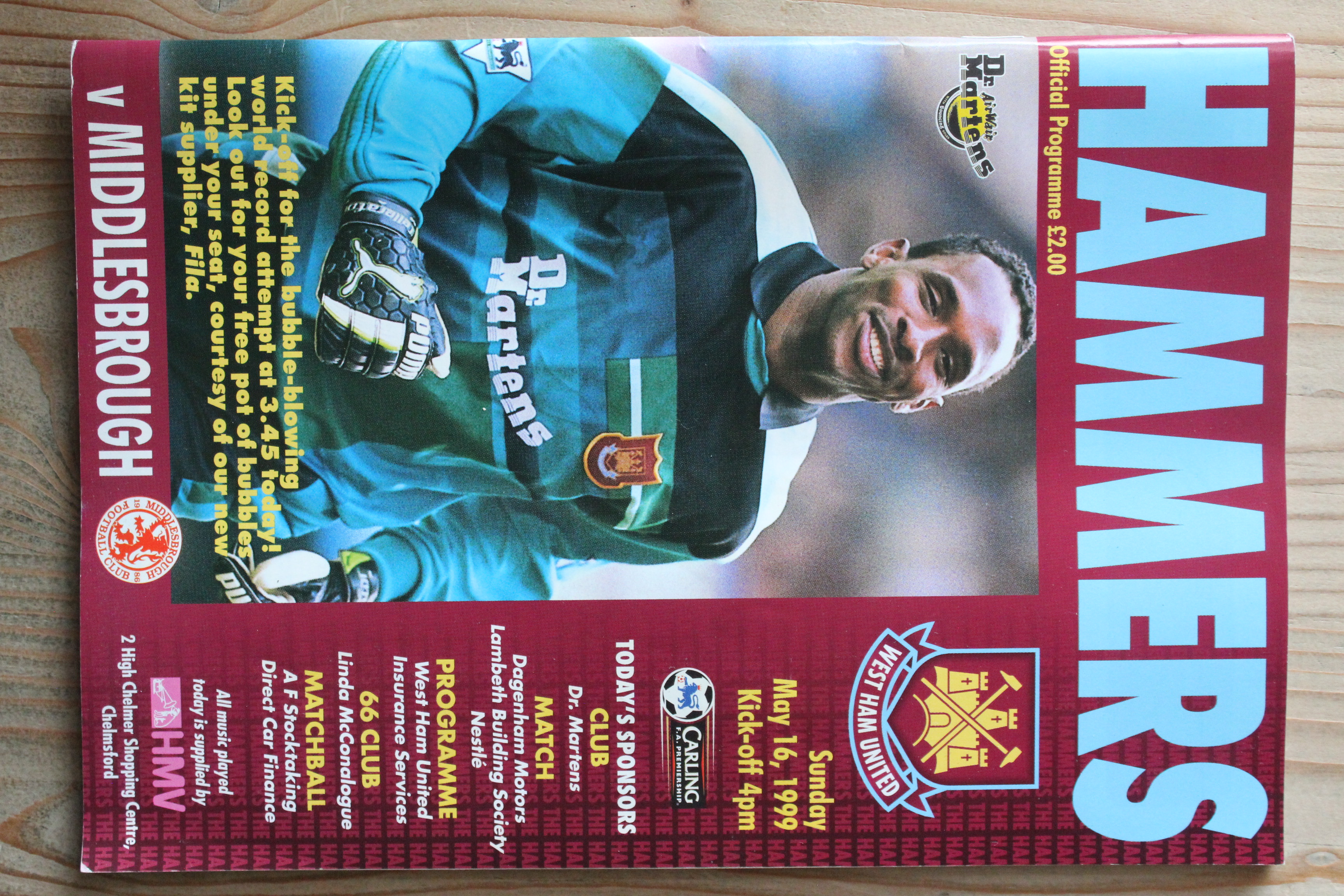 West Ham United FC v Middlesbrough FC