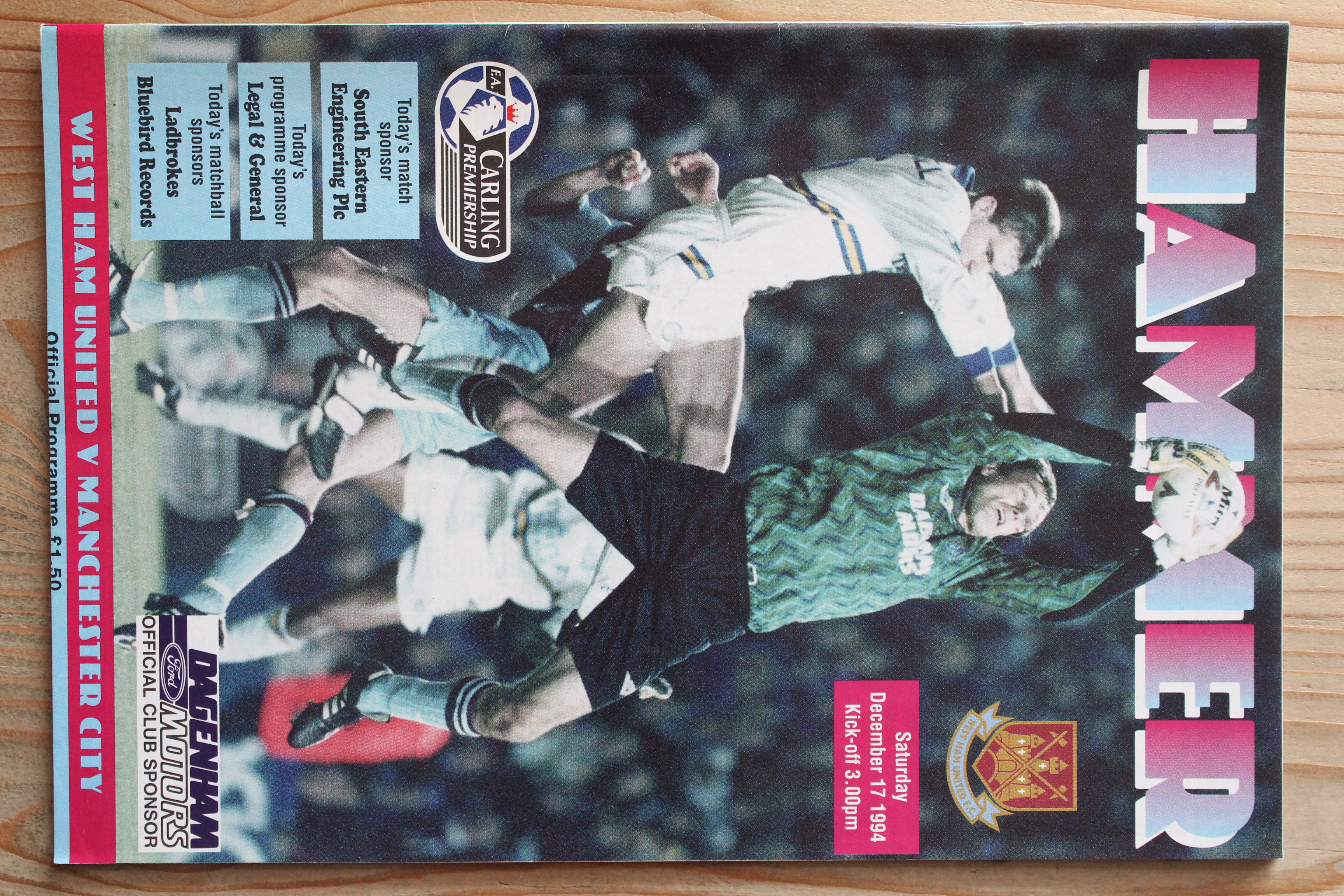 West Ham United FC v Manchester City FC
