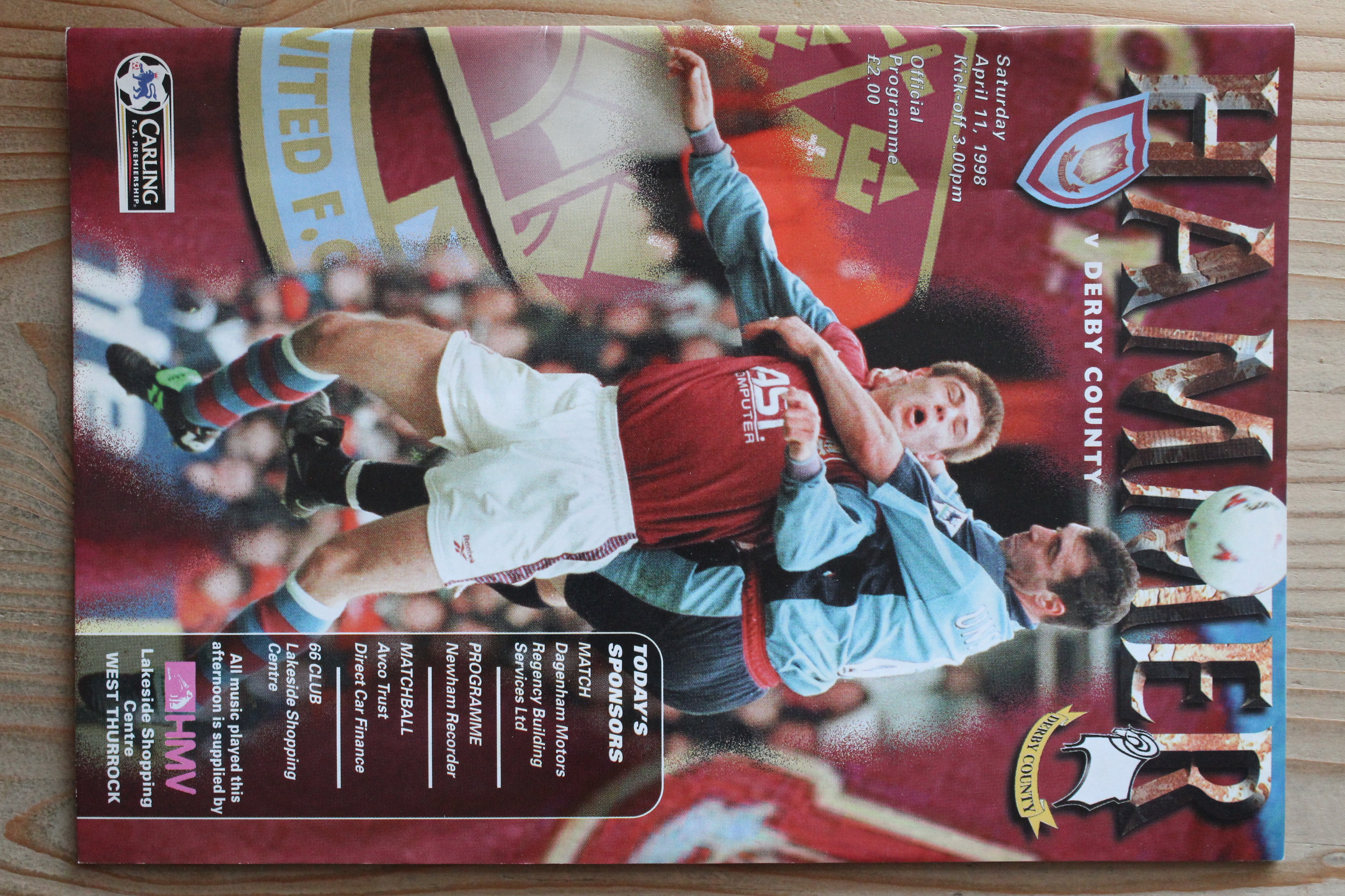 West Ham United FC v Derby County FC