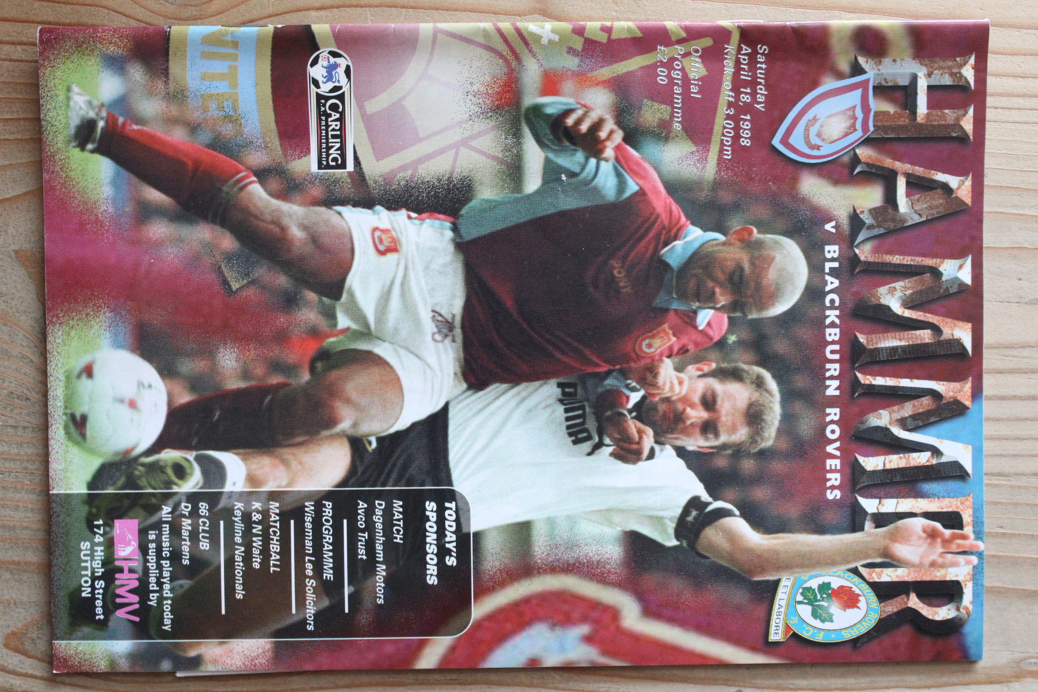 West Ham United FC v Blackburn Rovers FC