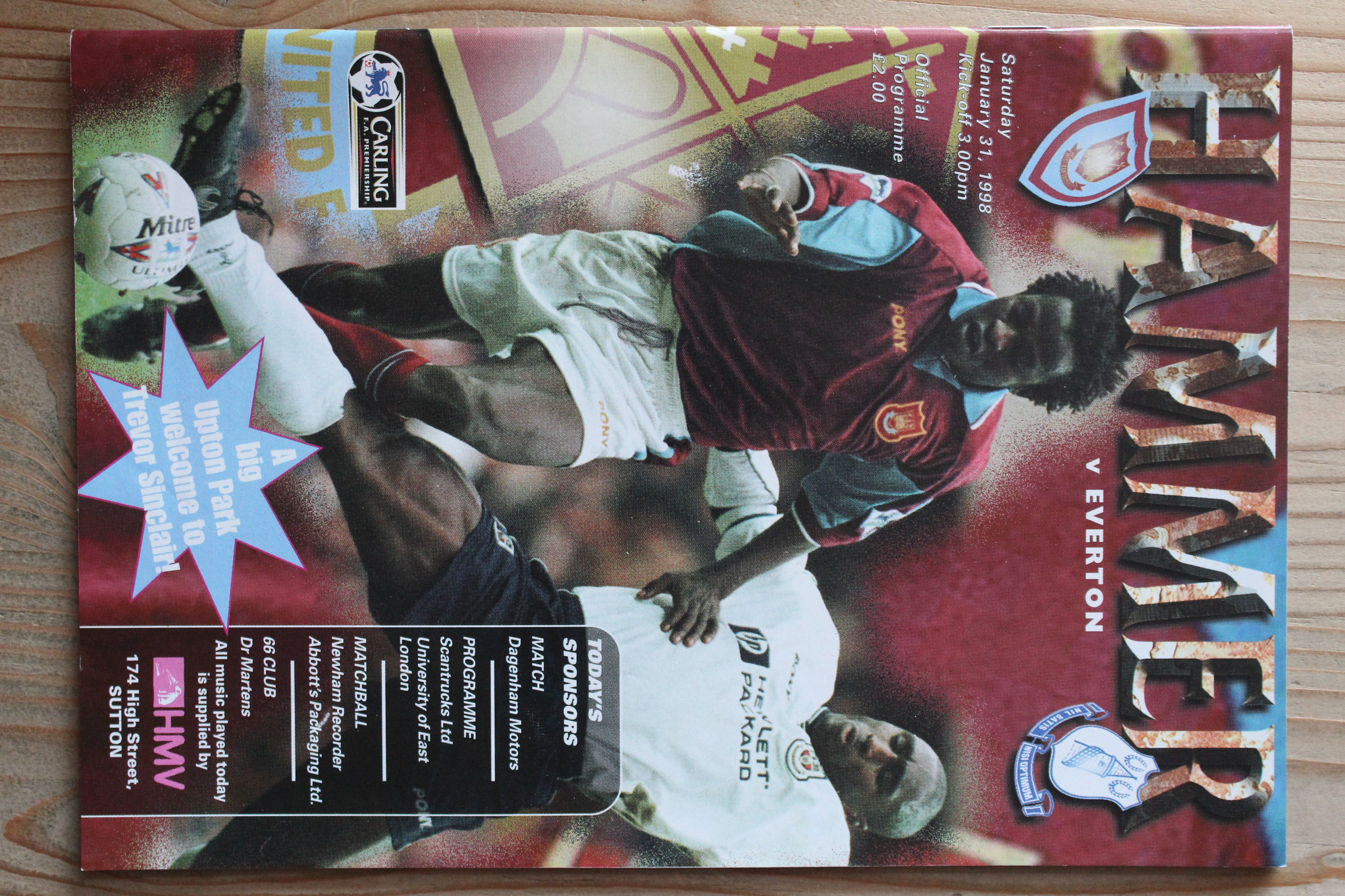 West Ham United FC v Everton FC
