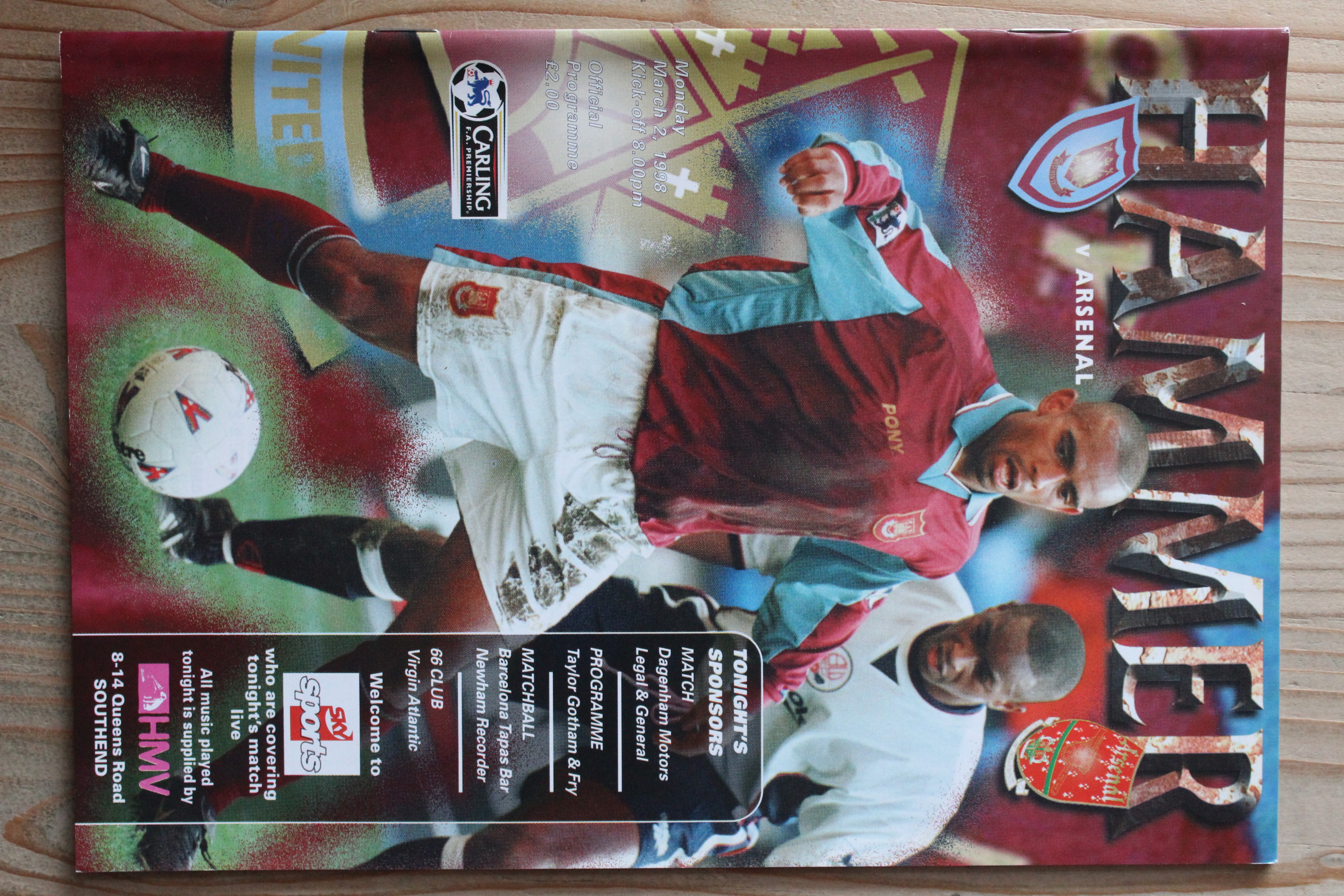 West Ham United FC v Arsenal FC