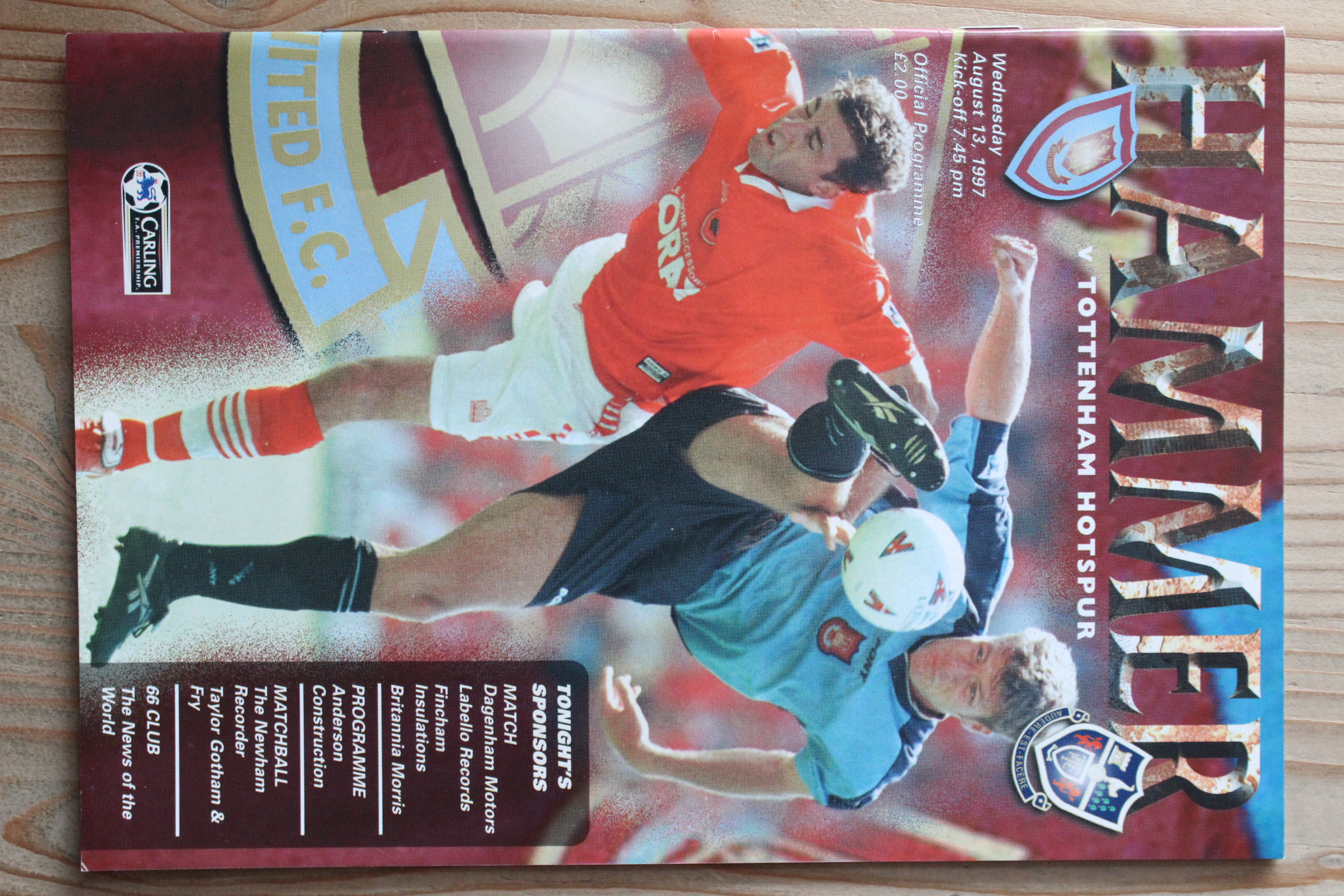 West Ham United FC v Tottenham Hotspur FC