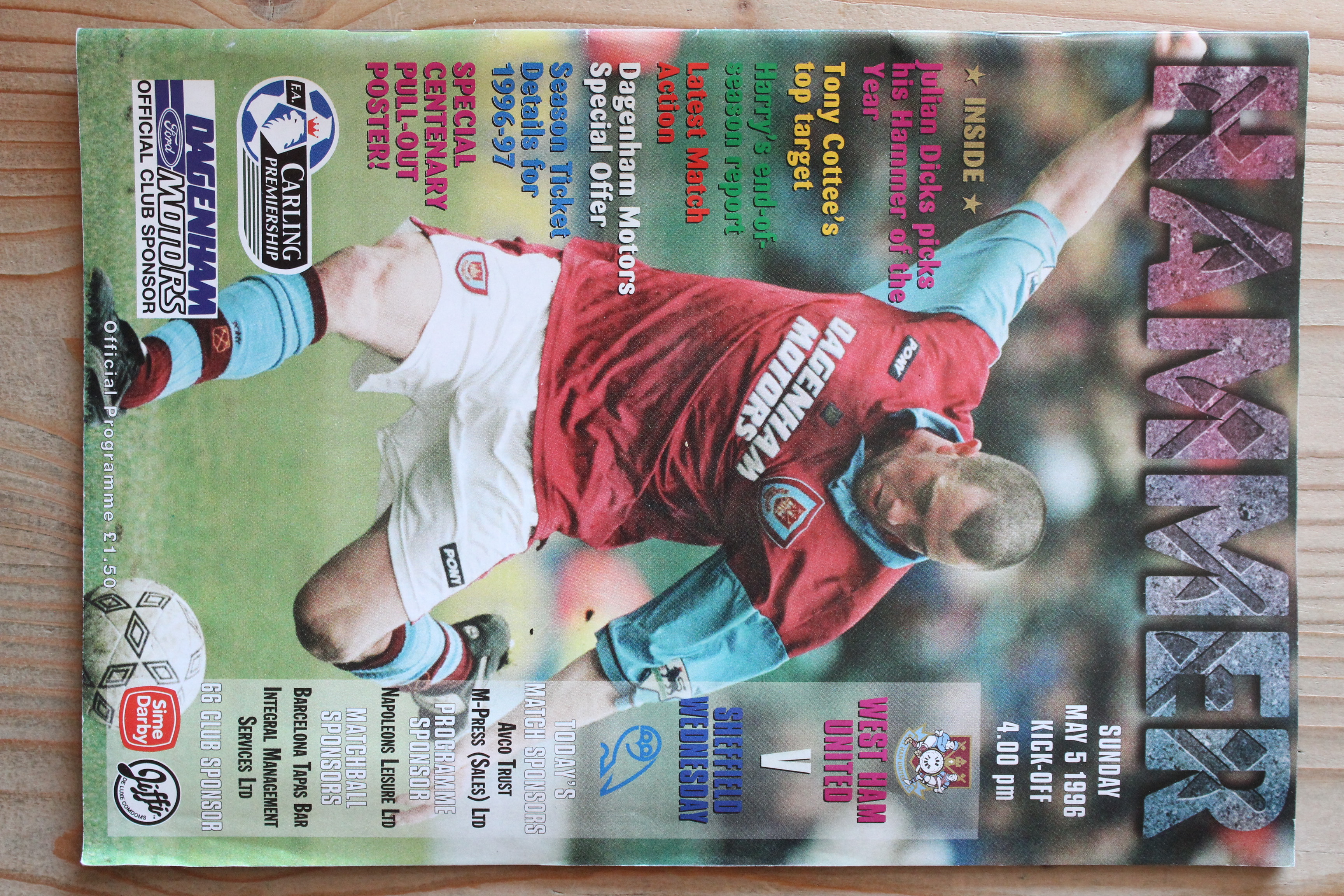West Ham United FC v Sheffield Wednesday FC 