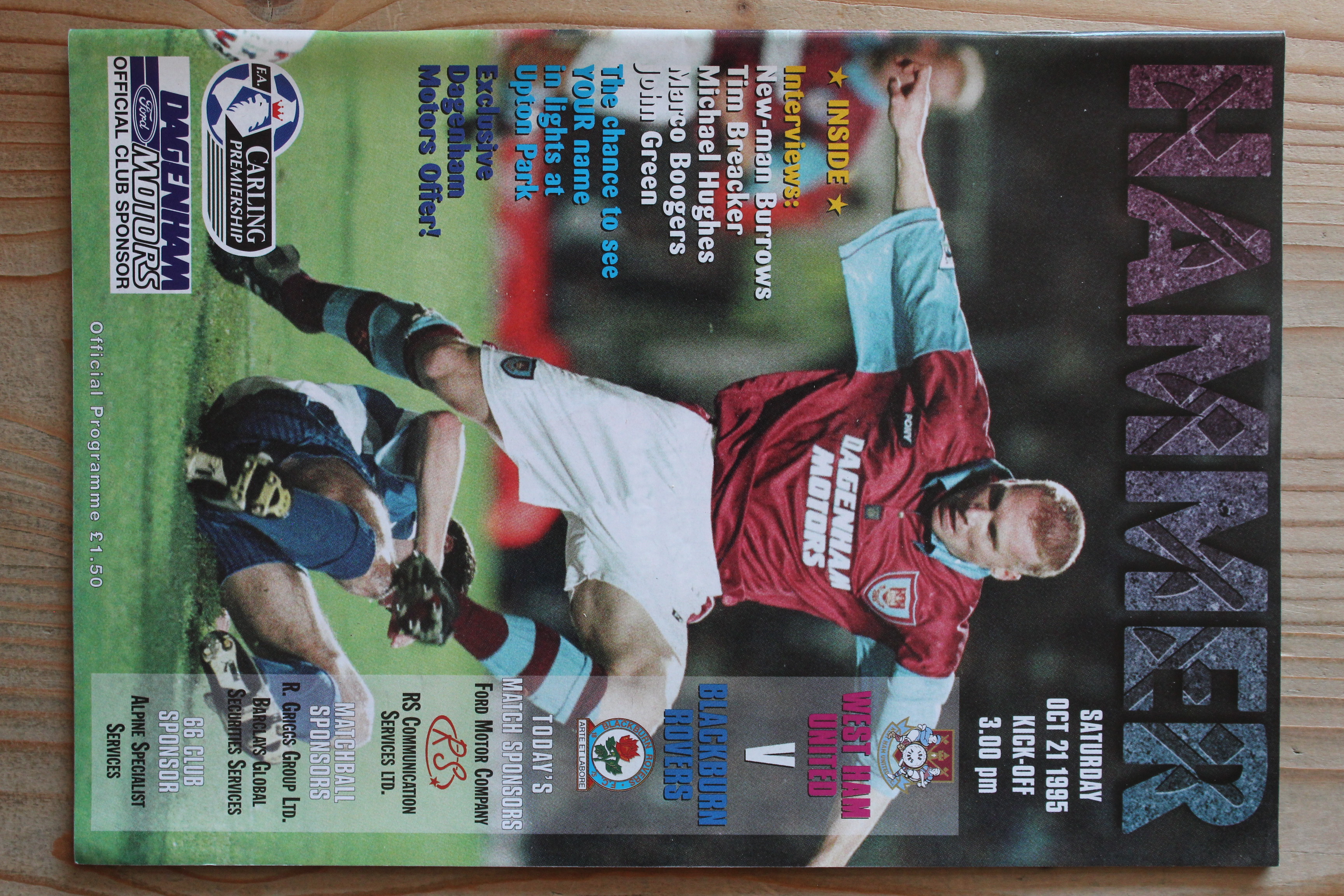 West Ham United FC v Blackburn Rovers FC