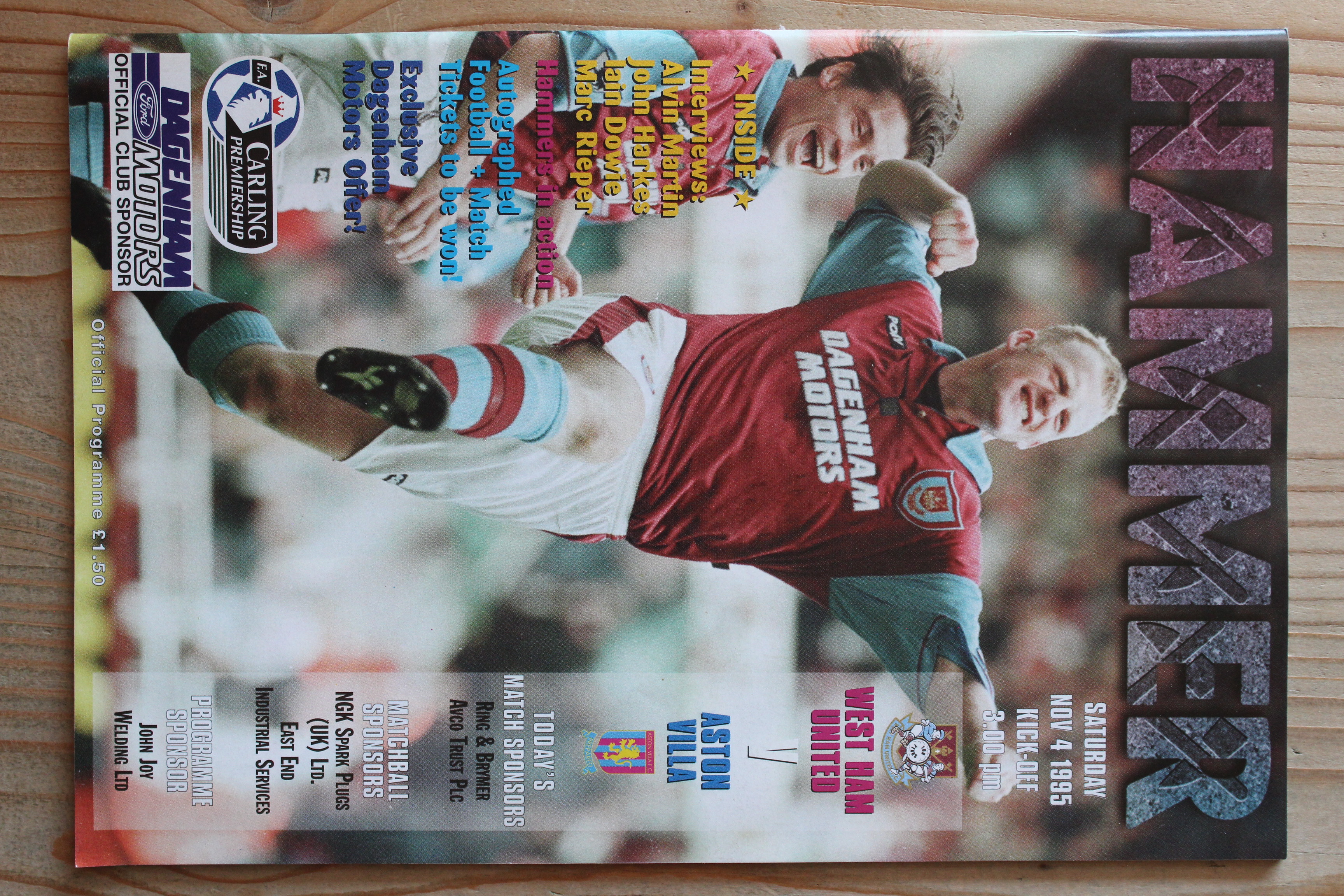 West Ham United FC v Aston Villa FC