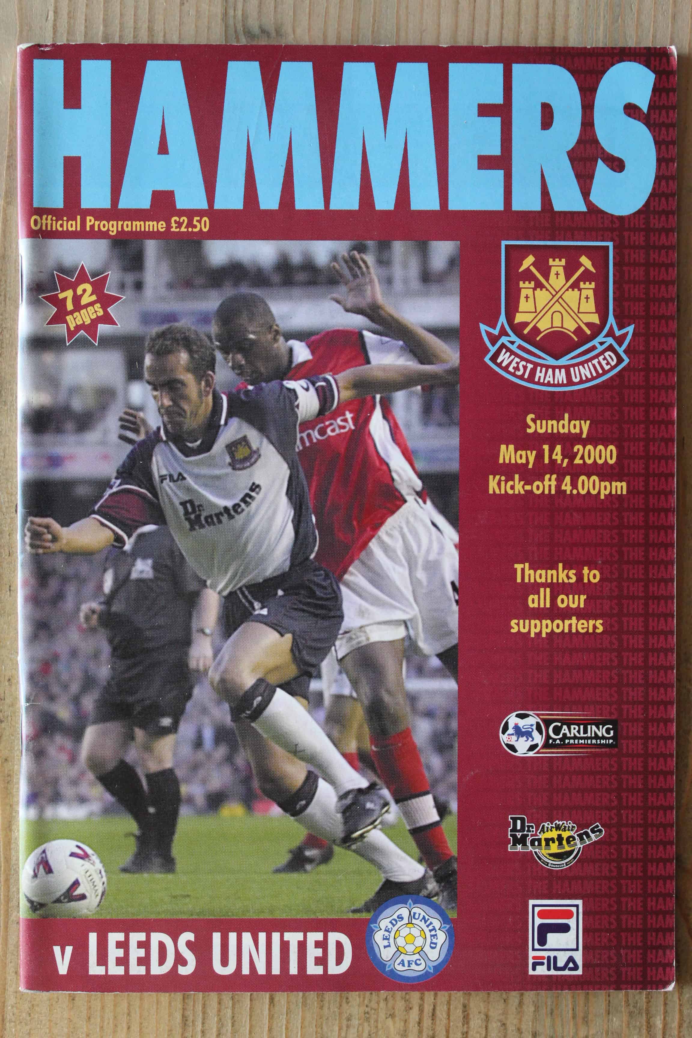 West Ham United FC v Tottenham Hotspur FC