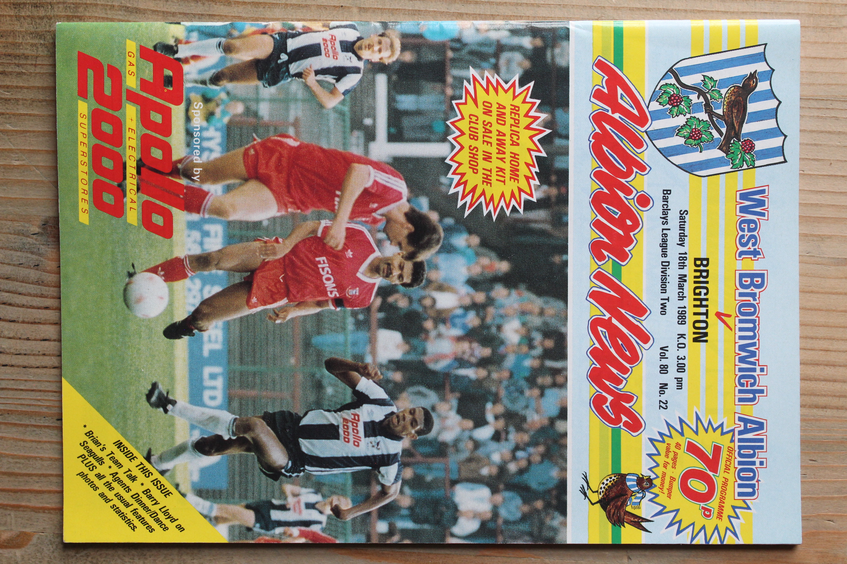 West Bromwich Albion FC  v Brighton & Hove Albion FC