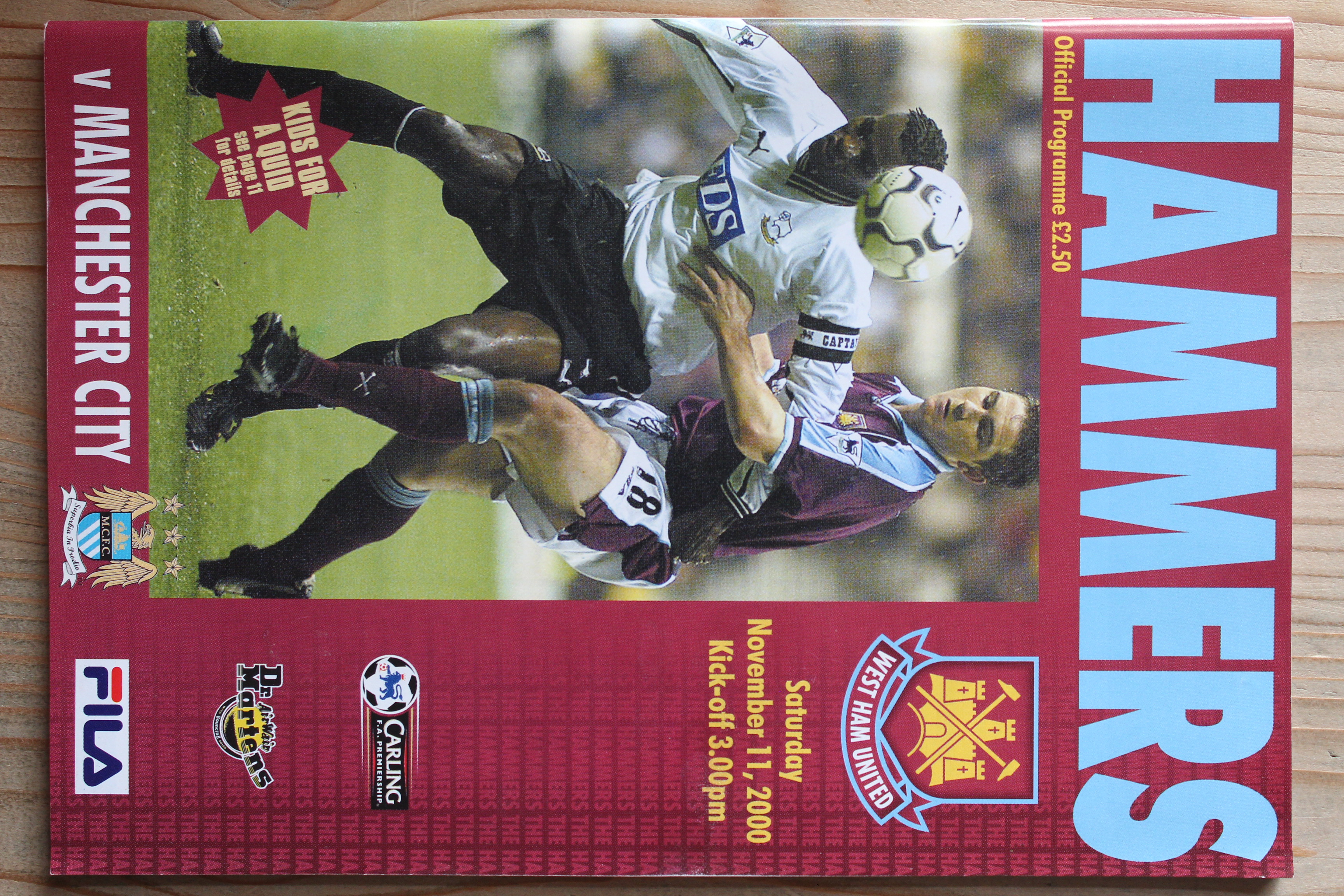 West Ham United FC v Manchester City FC
