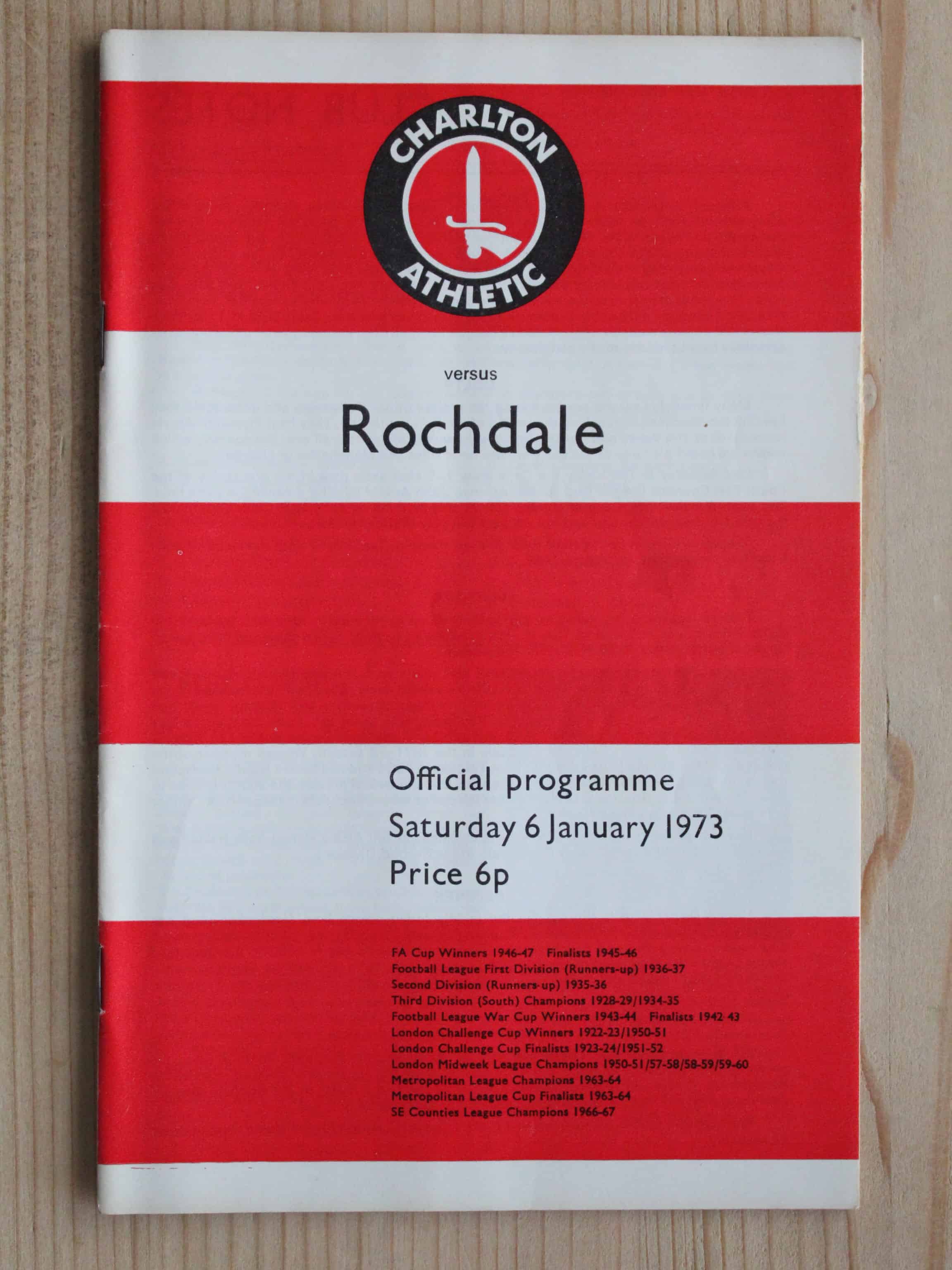 Charlton Athletic FC v Rochdale FC