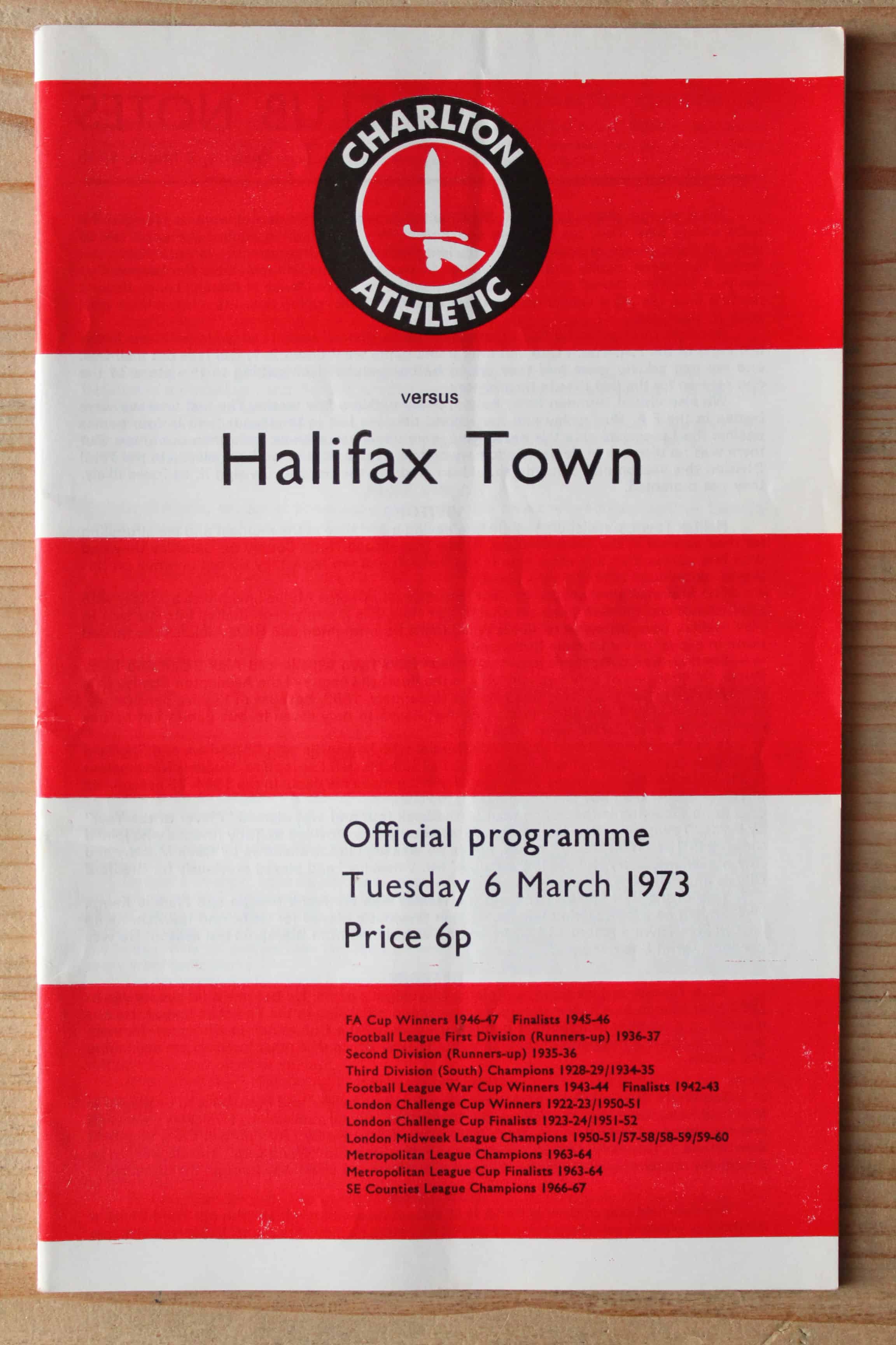 Charlton Athletic FC v Halifax Town A.F.C