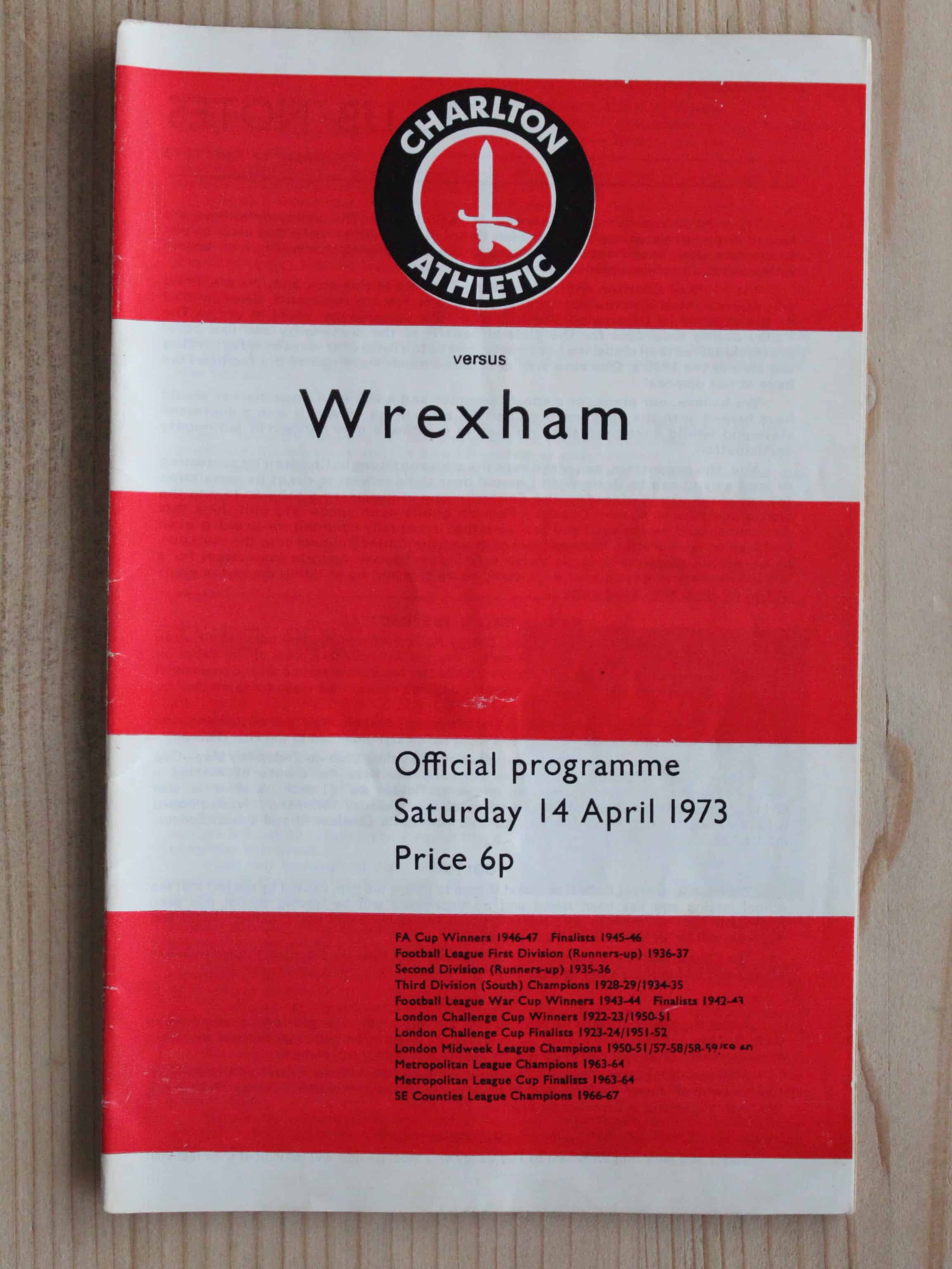 Charlton Athletic FC v Wrexham FC