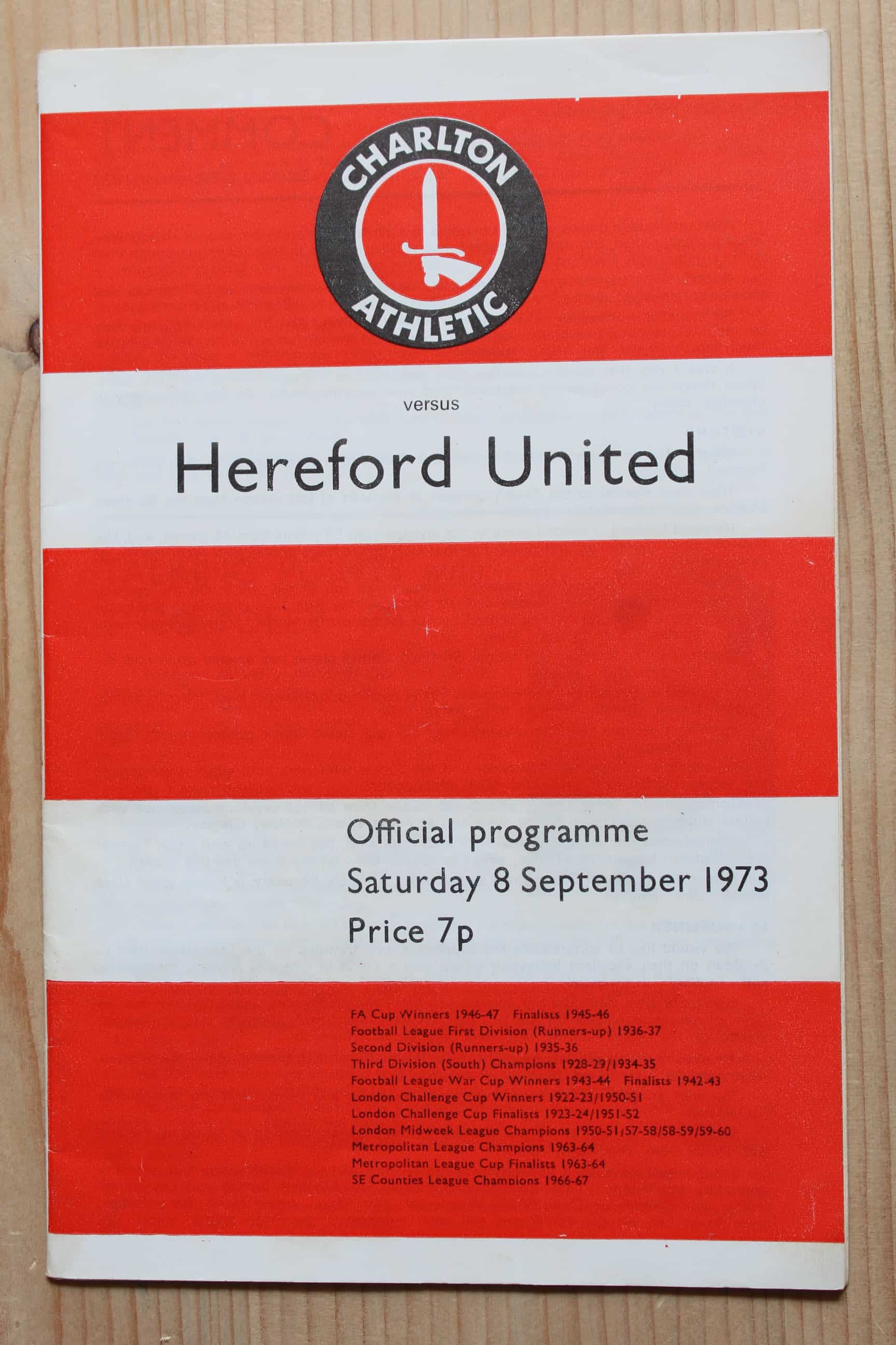 Charlton Athletic FC v Hereford United