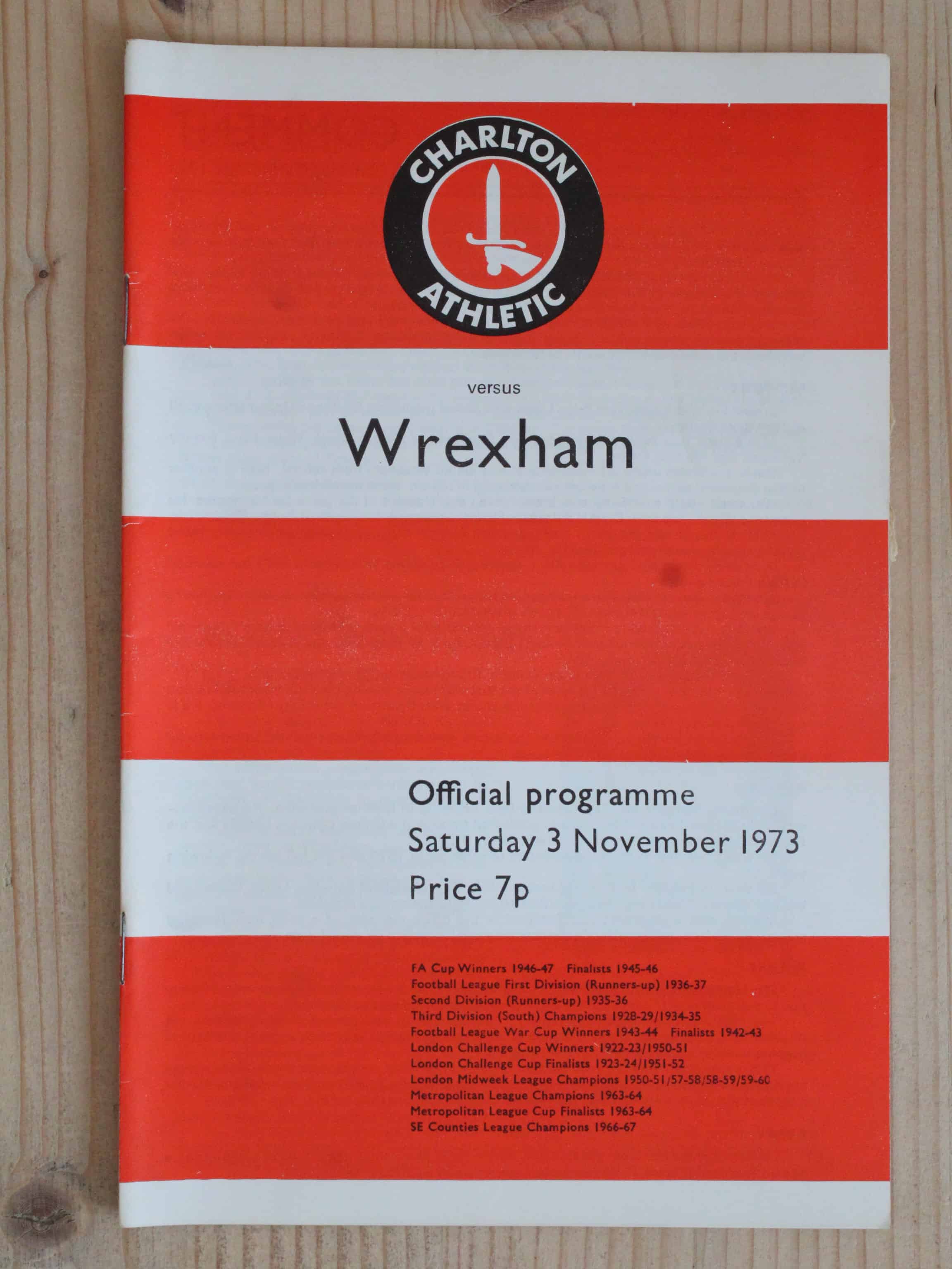Charlton Athletic FC v Wrexham FC