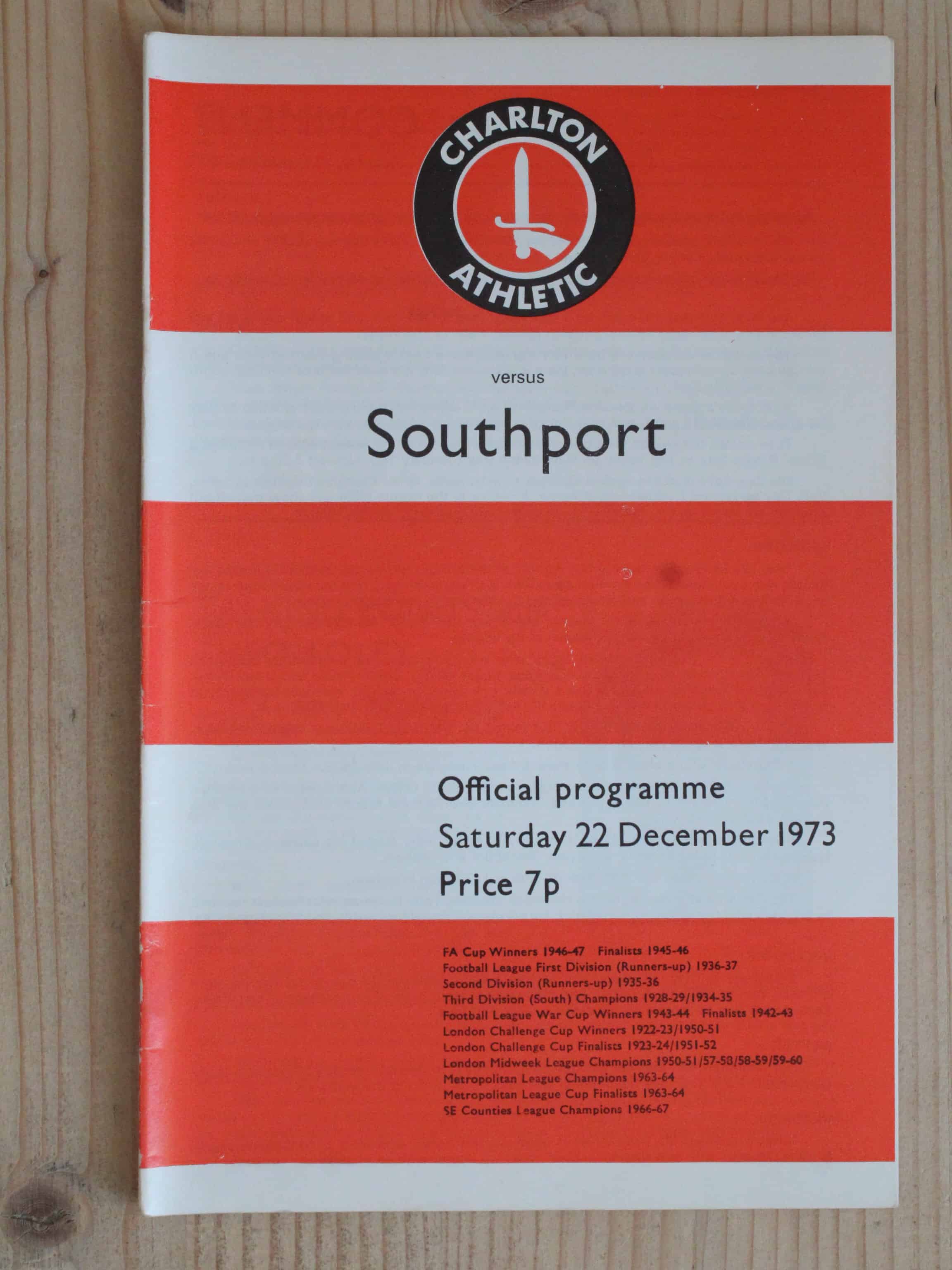 Charlton Athletic FC v Southport