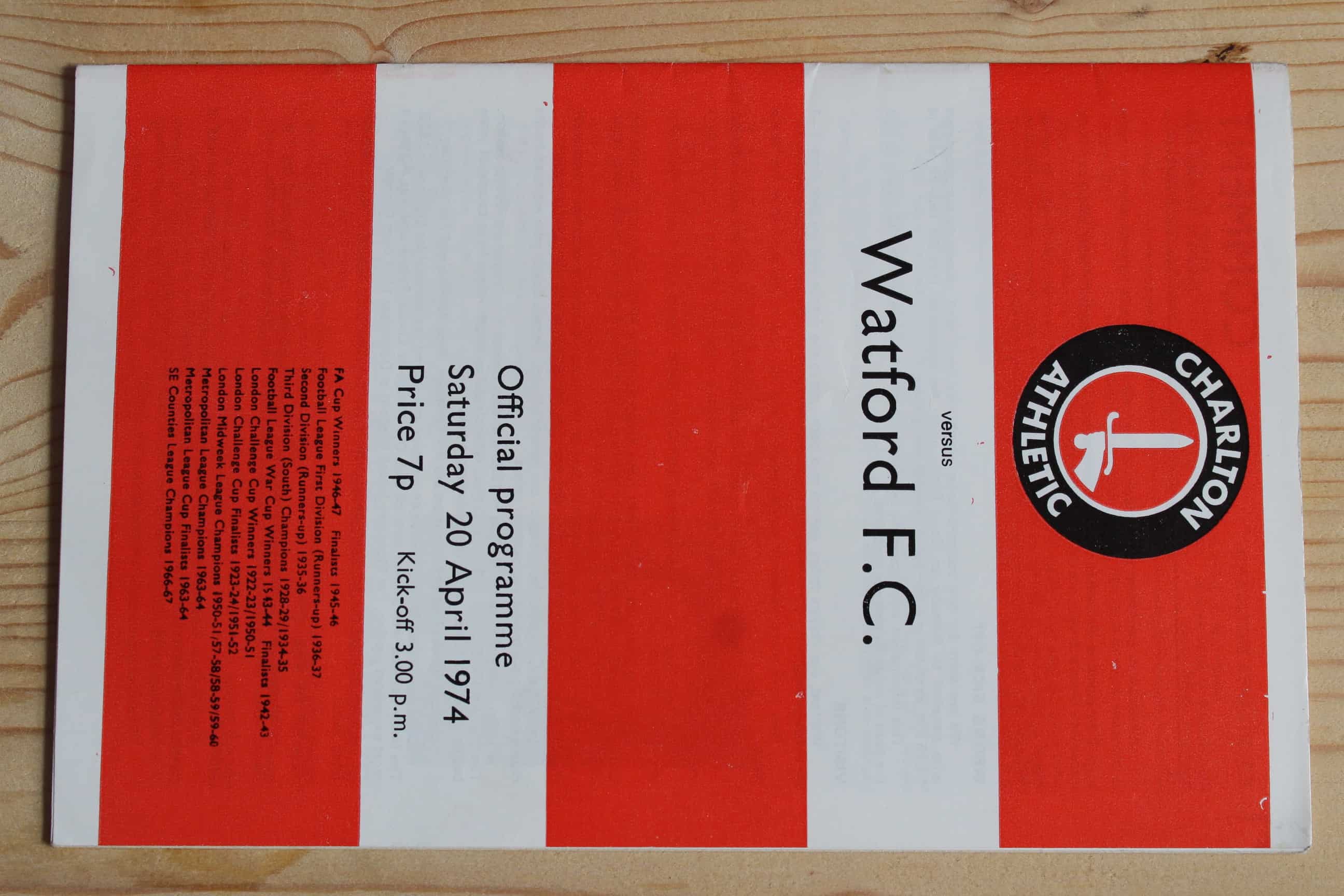 Watford Football Programmes for Sale  Match Day Programmes