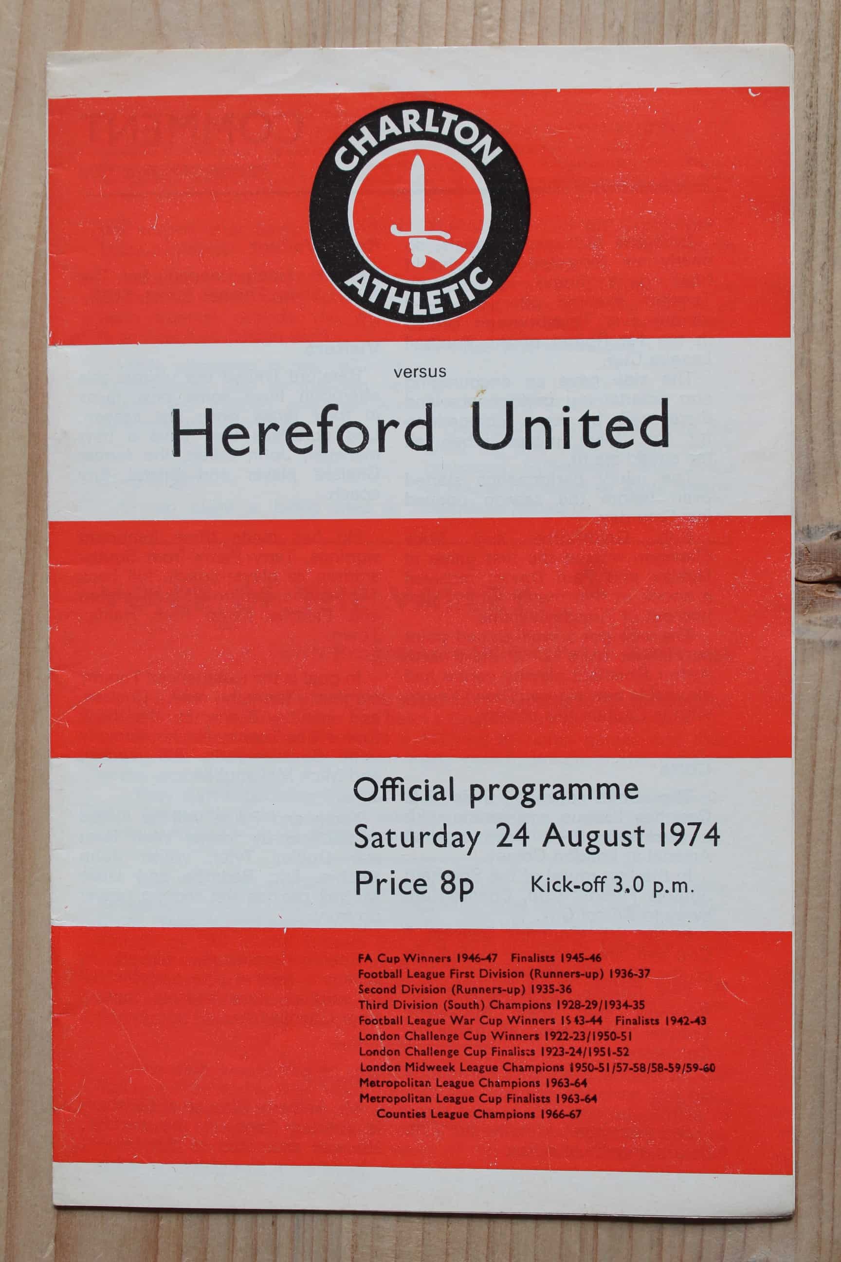 Charlton Athletic FC v Hereford United