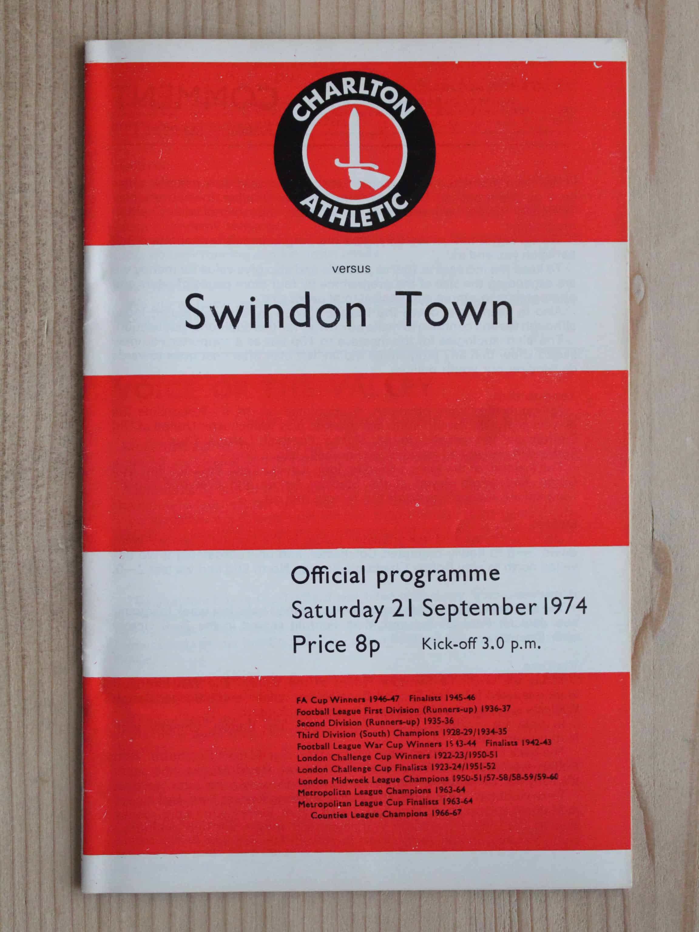 Charlton Athletic FC v Swindon Town FC
