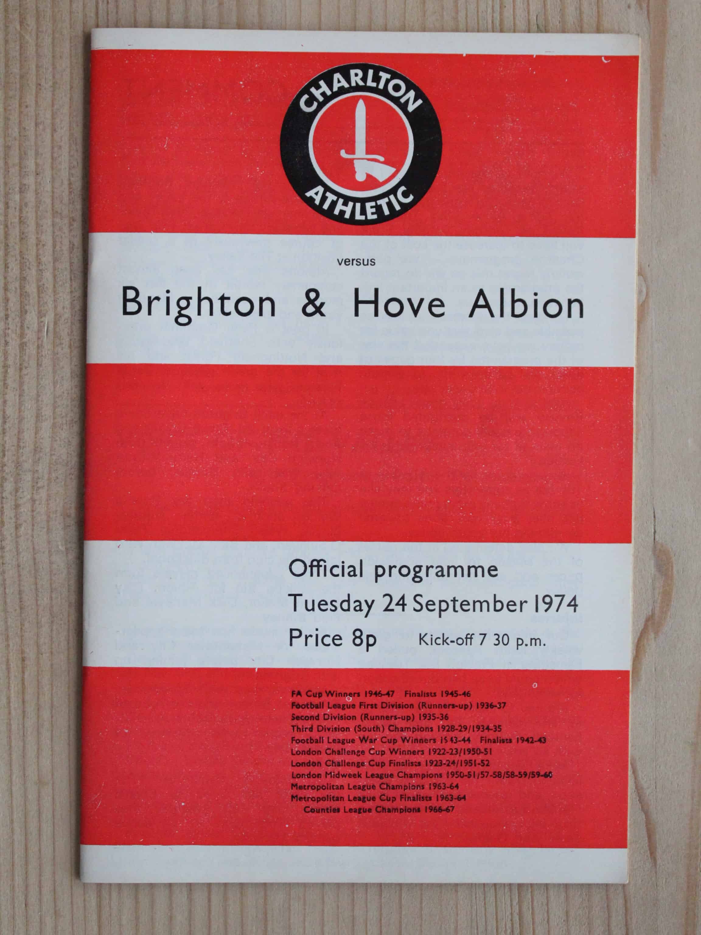 Charlton Athletic FC v Brighton & Hove Albion FC