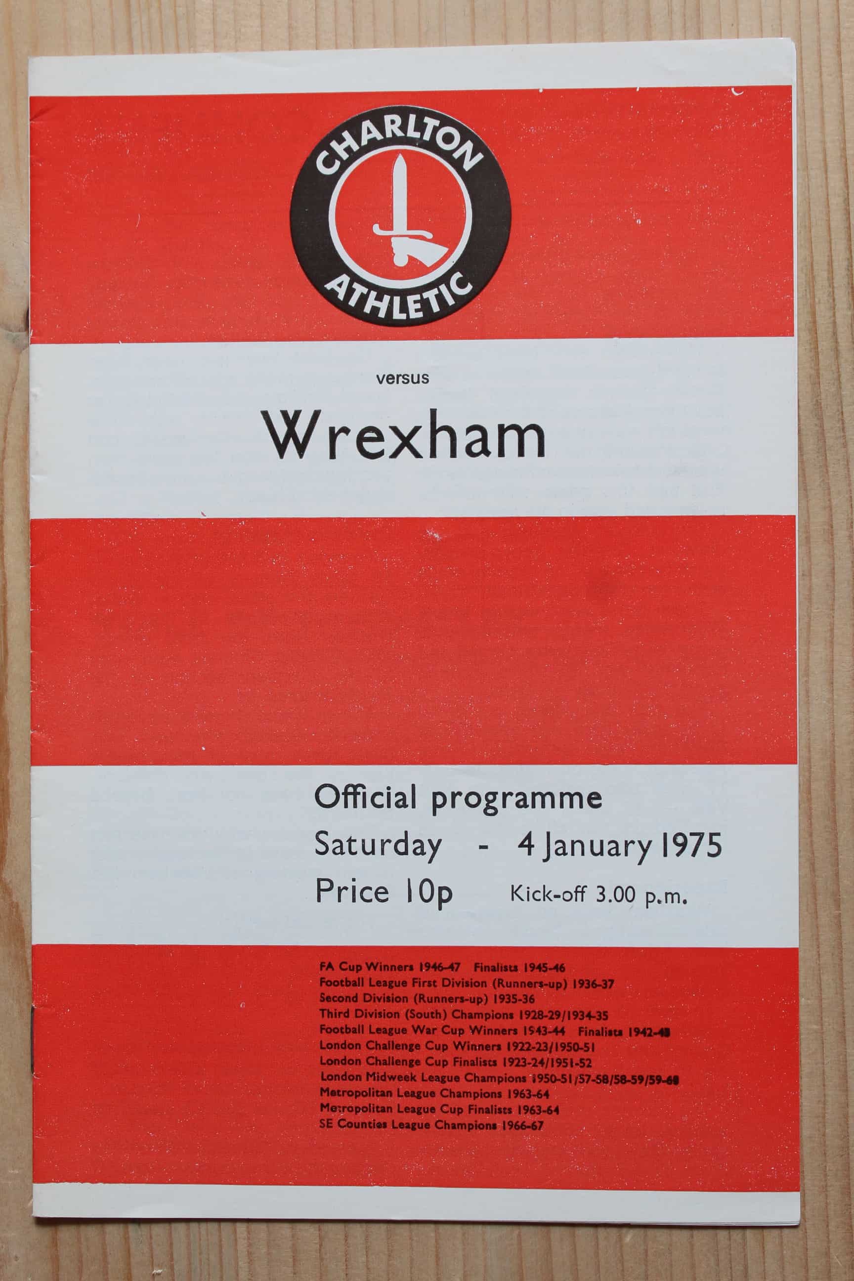 Charlton Athletic FC v Wrexham FC