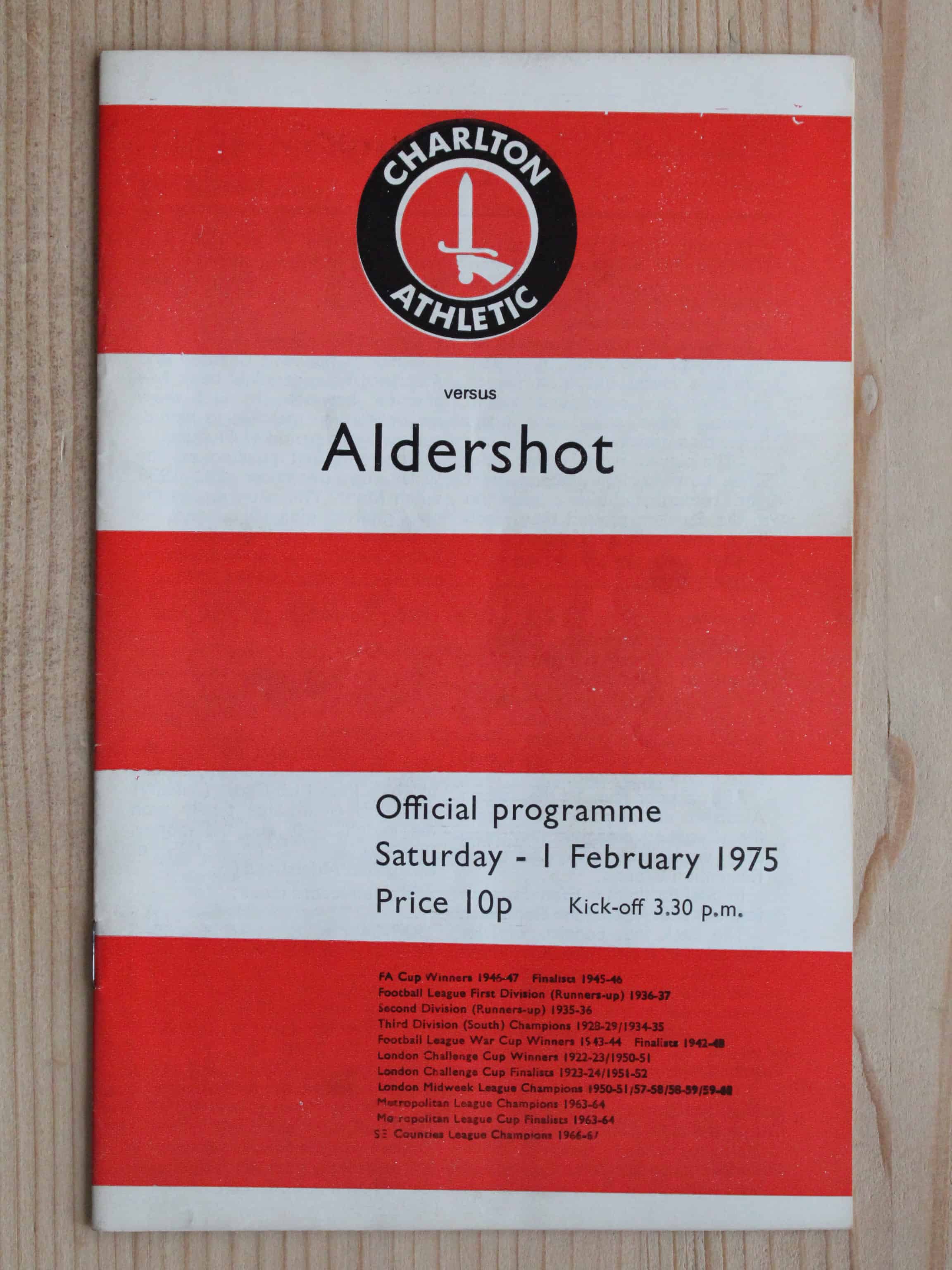 Charlton Athletic FC v Aldershot F.C