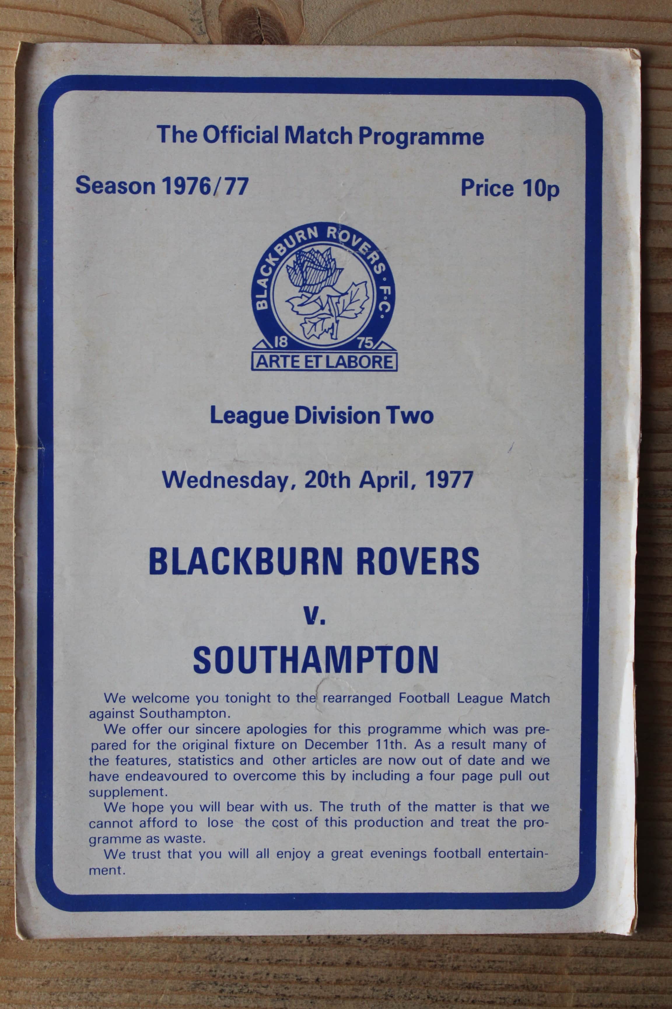 Blackburn Rovers FC v Southampton FC