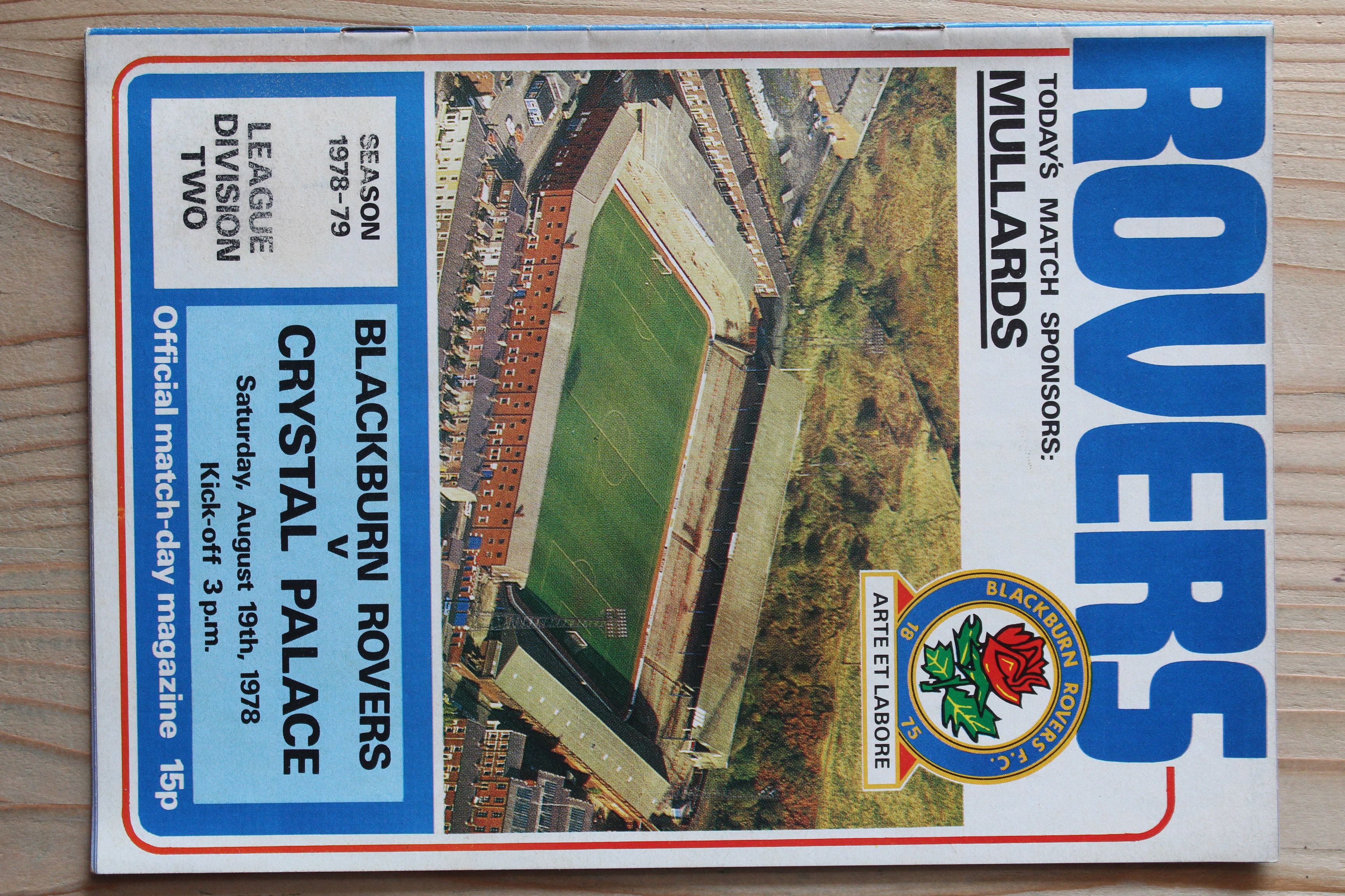 Blackburn Rovers FC v Crystal Palace FC