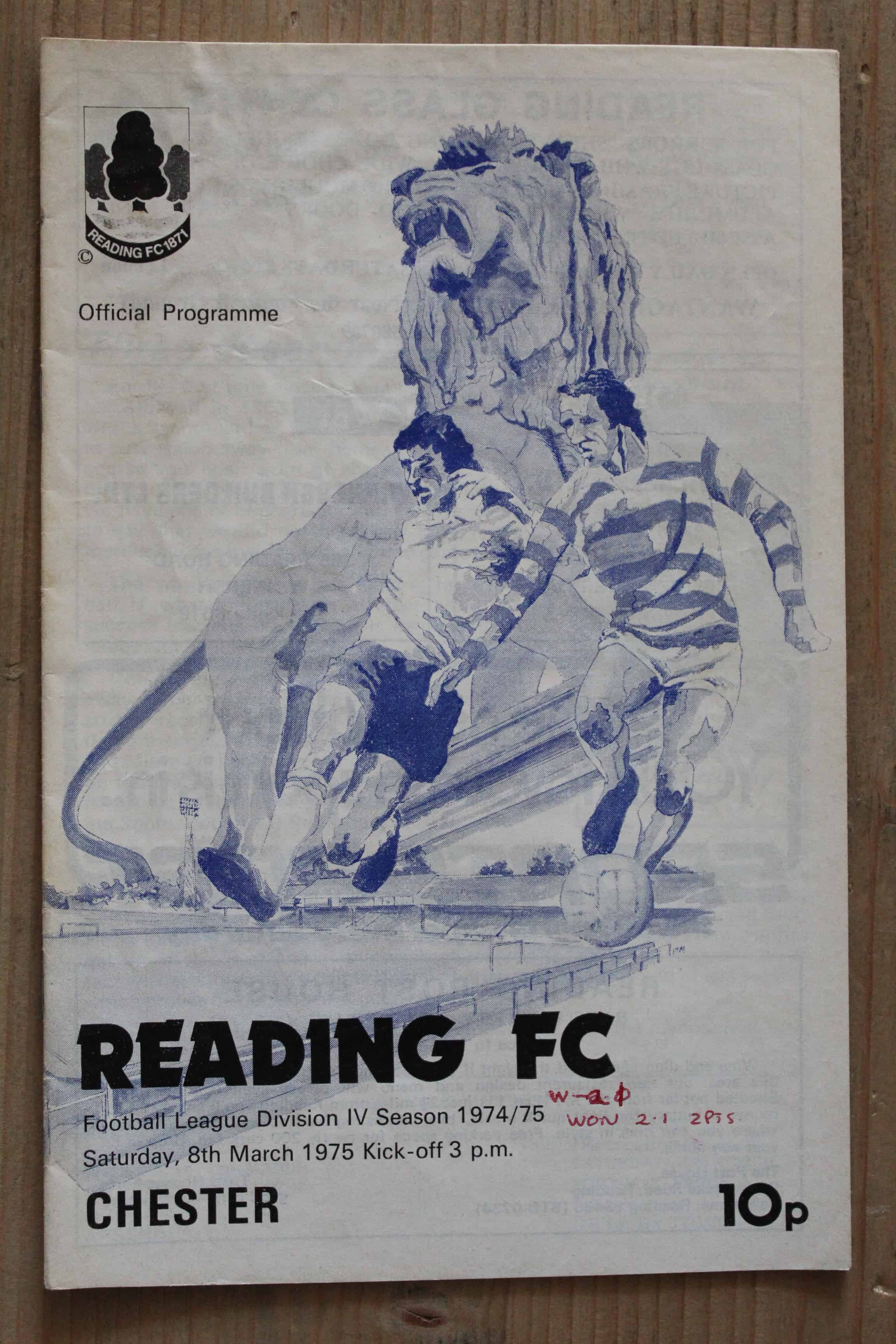 Reading FC v Chester City FC